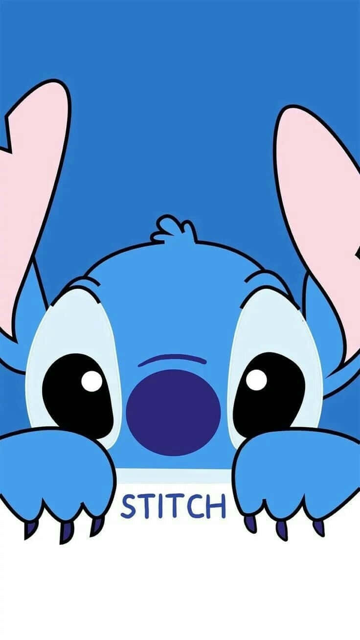 Download Aesthetic Shy Alien Stitch Disney Wallpaper