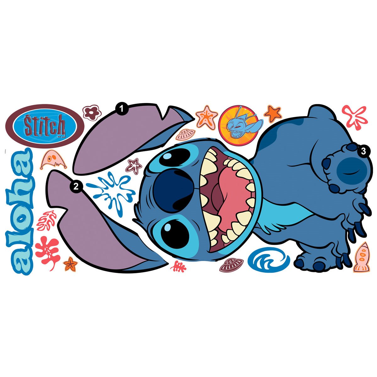 Lilo & Stitch Stitch Peel and Stick Giant Wall Decals