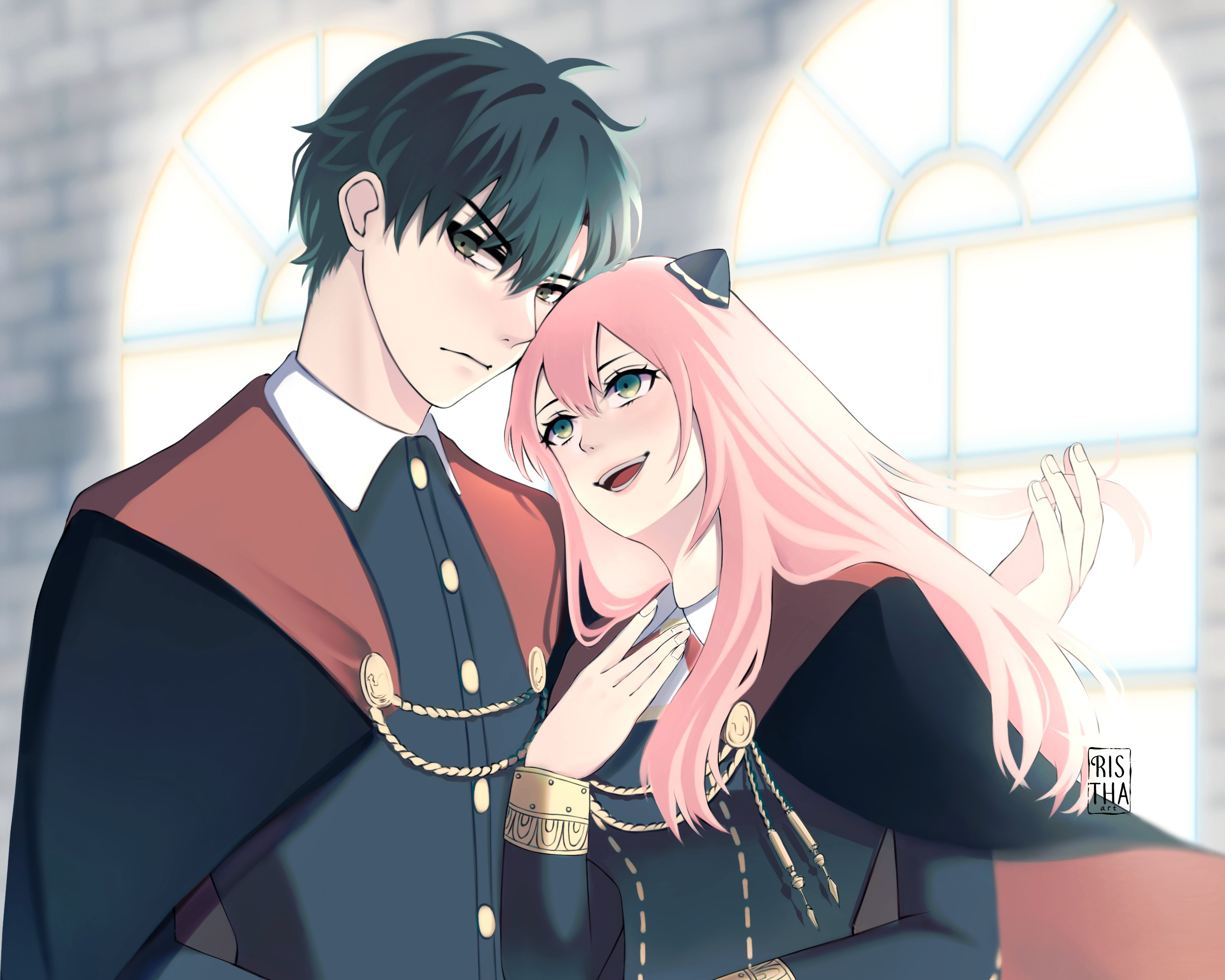 Download 768x1024 Damian Desmond, Anya Forger, Anime Couple, Cute, Spy X Family Wallpaper for Apple iPad 1, 2, Apple iPad Mini