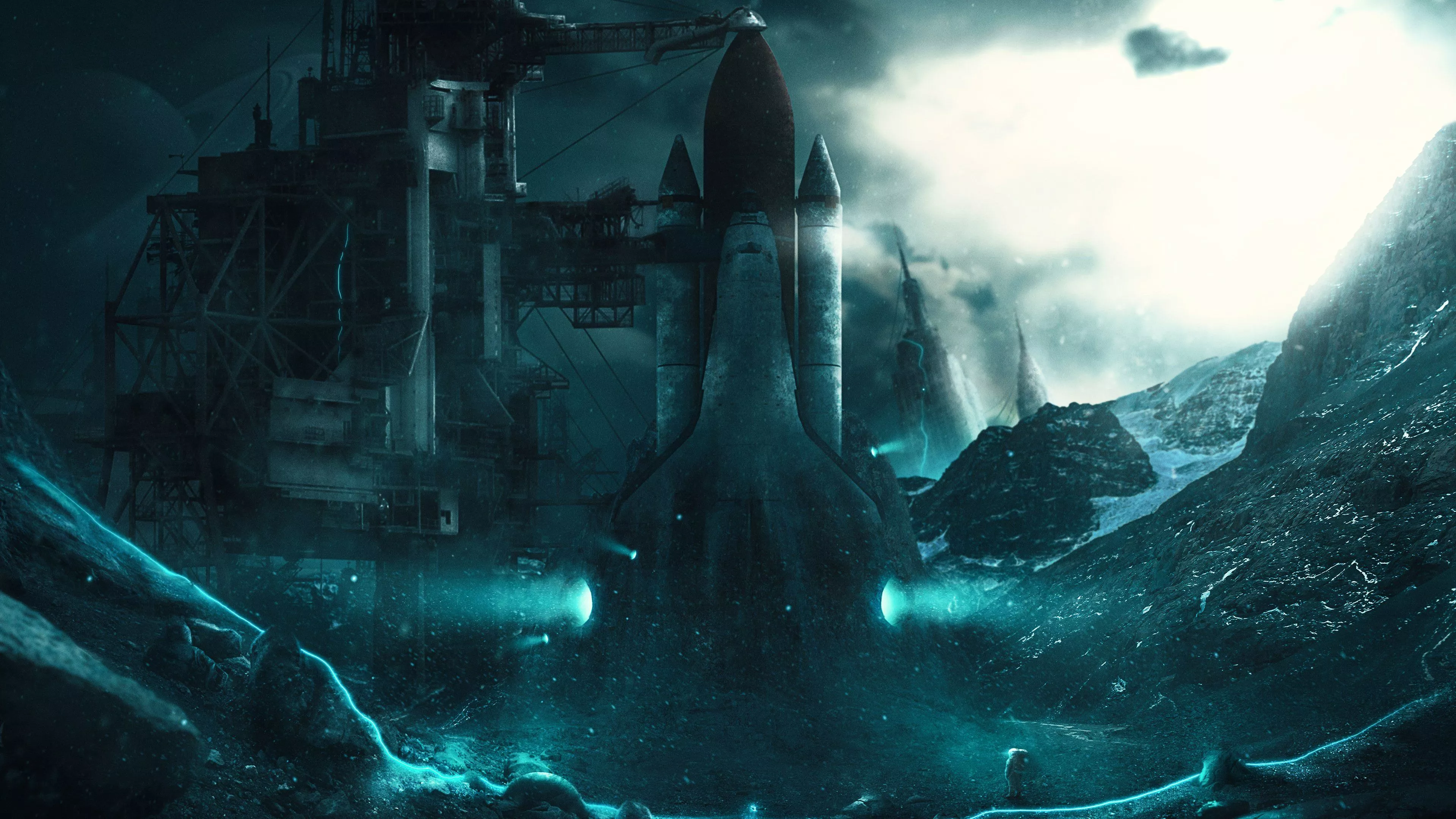 HD Wallpaper Life Space Shuttle 4K HD Wallpaper - Abandoned, Shuttle, Space