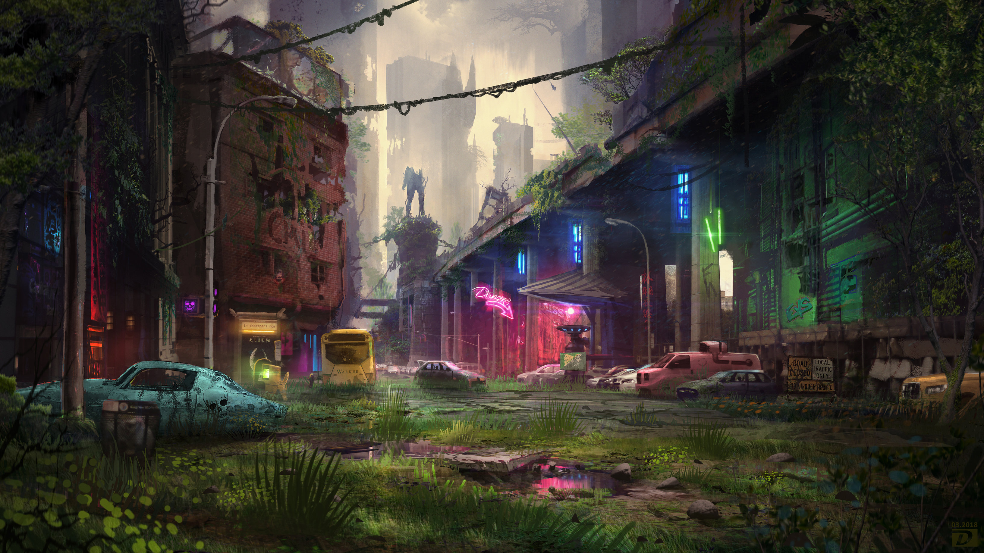 Abandon City Digital Art 4k, HD Artist, 4k Wallpaper, Image, Background, Photo and Picture