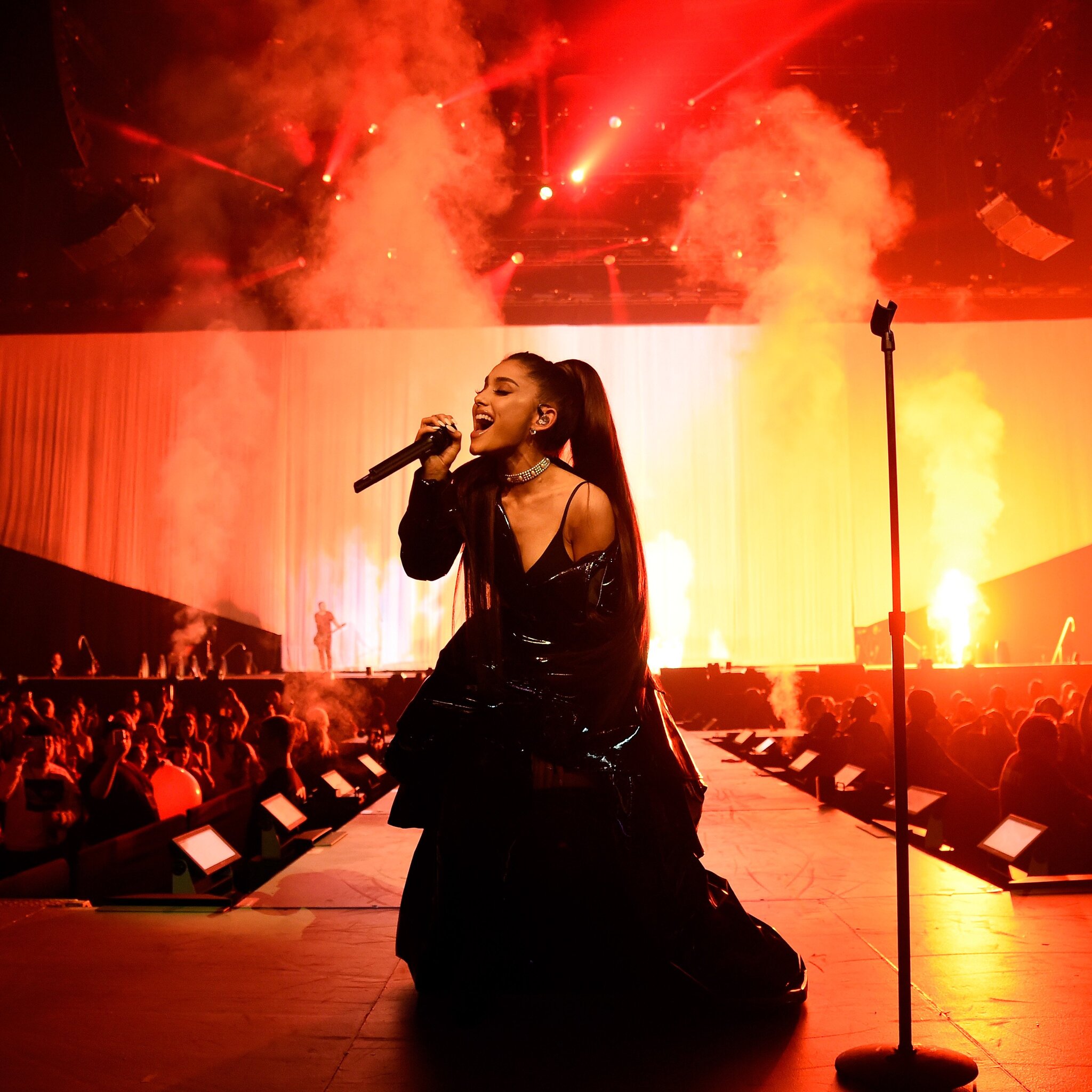 Ariana Grande Live Performance On Stage iPad Air HD 4k Wallpaper, Image, Background, Photo and Picture