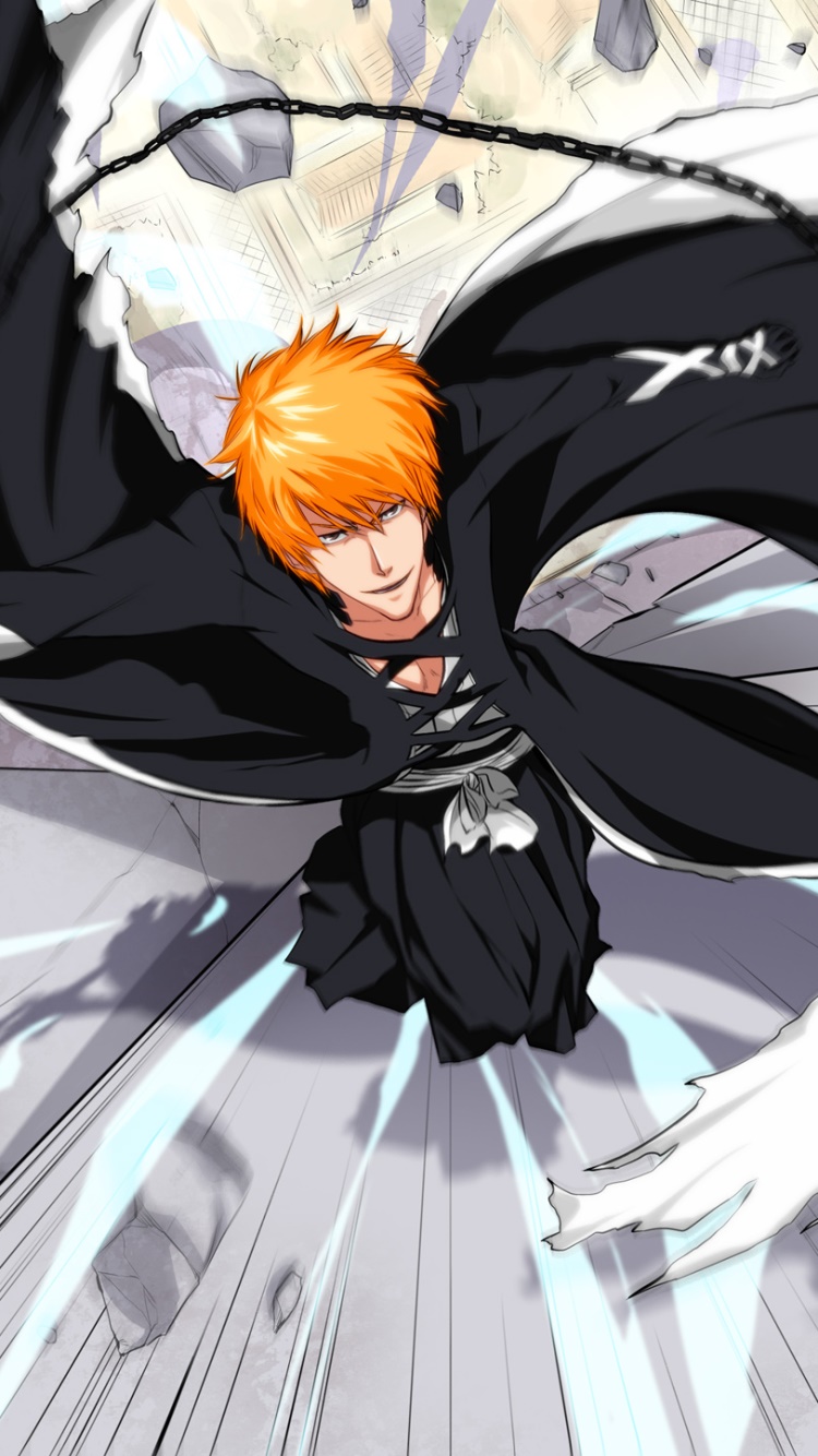 Wallpaper / Anime Bleach Phone Wallpaper, Ichigo Kurosaki, 750x1334 free download