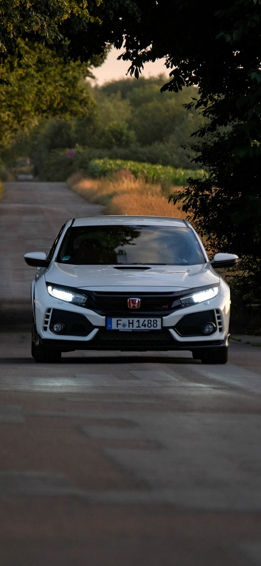 Wallpaper / Vehicles Honda Civic Type R Phone Wallpaper, Vehicle, Honda, Car, White Car, Honda Civic, 1080x2340 free download
