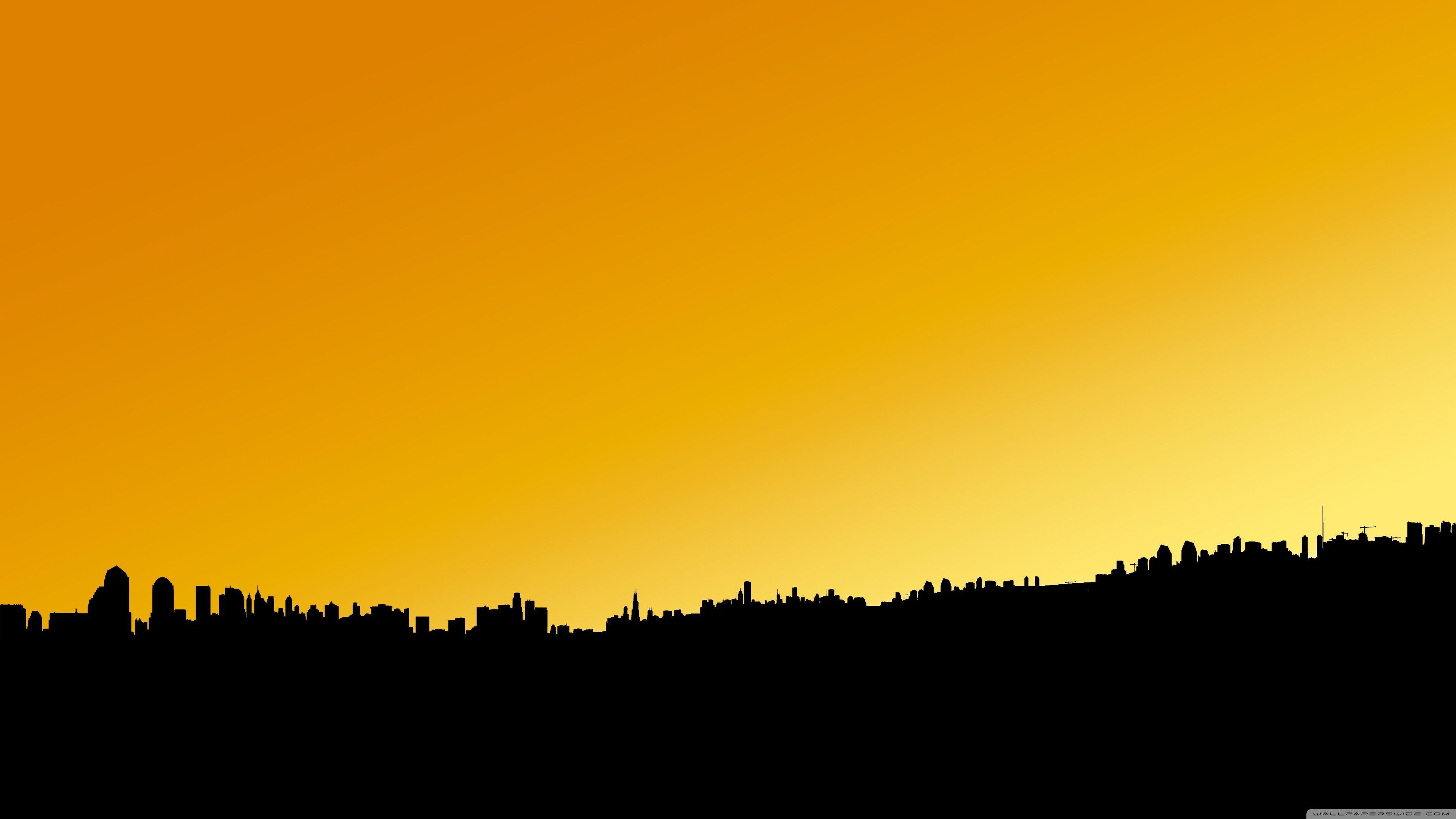 Yellow Minimalist HD Wallpaper