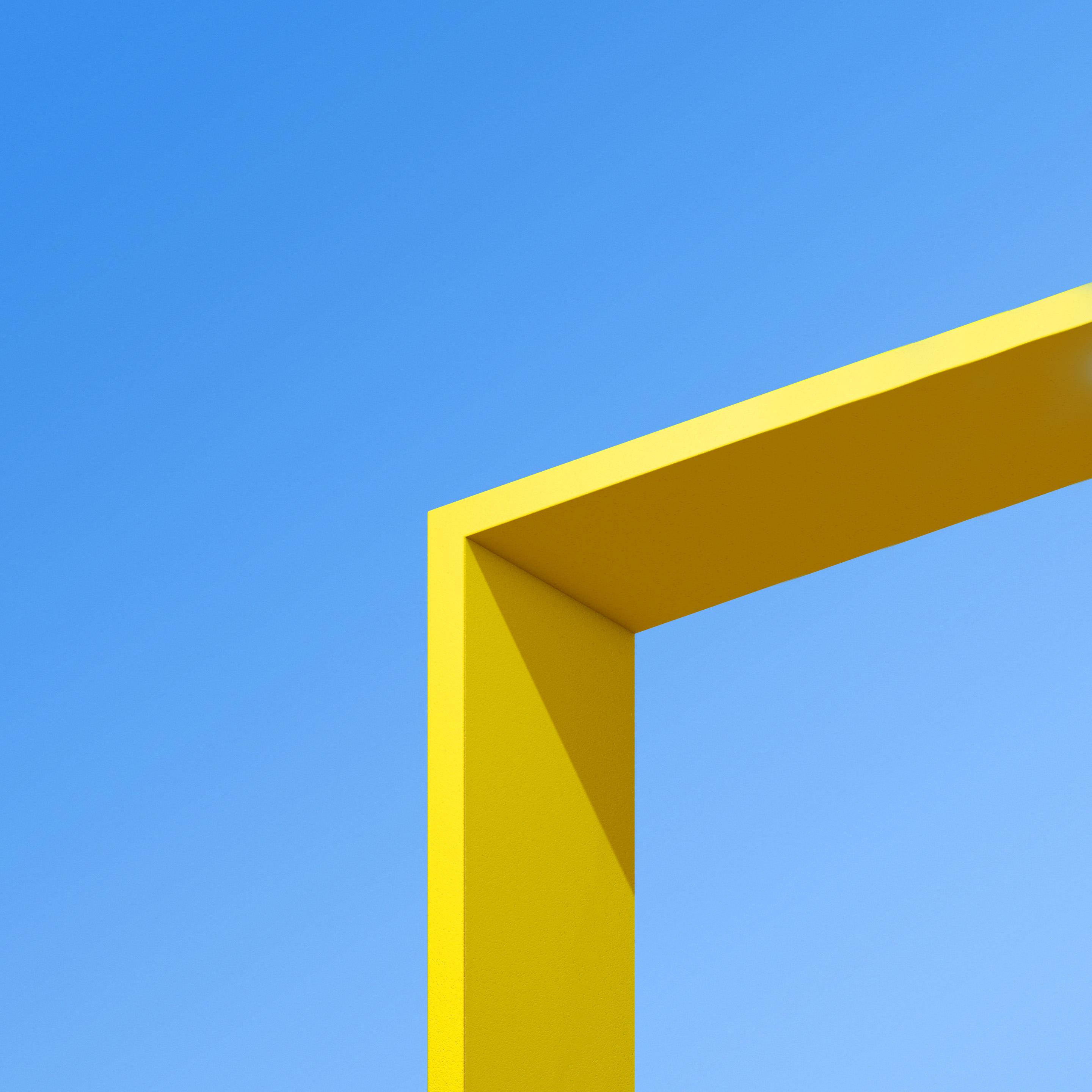Yellow Minimalist HD Wallpaper