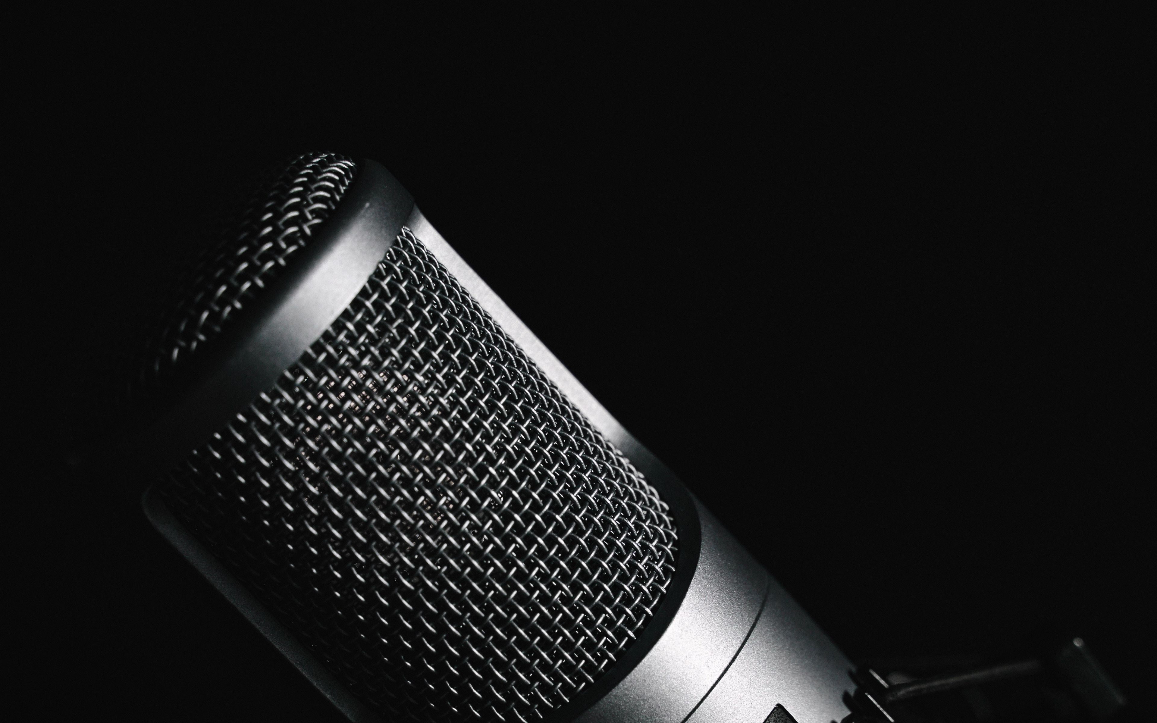 Download wallpaper 3840x2400 microphone