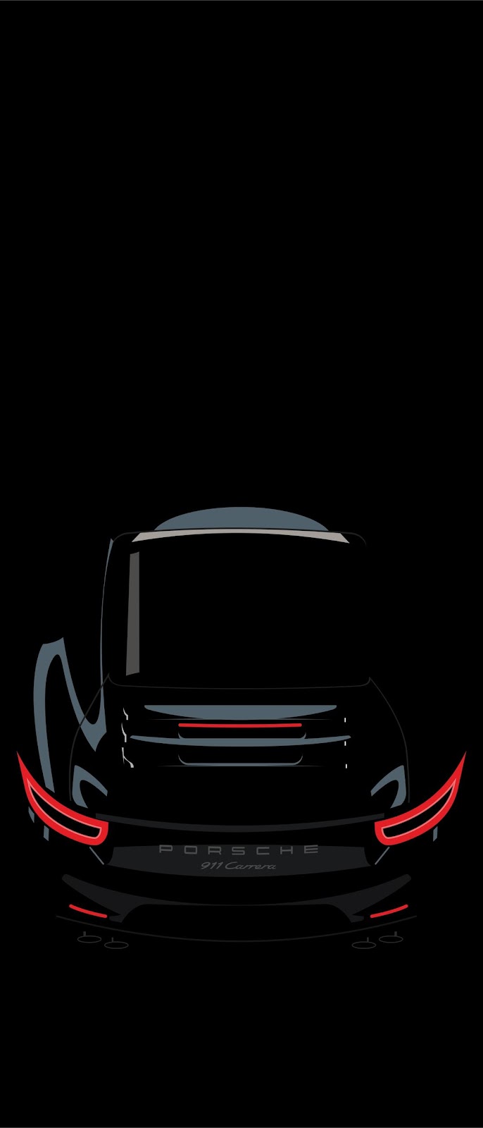 Porsche black Mobile Walls