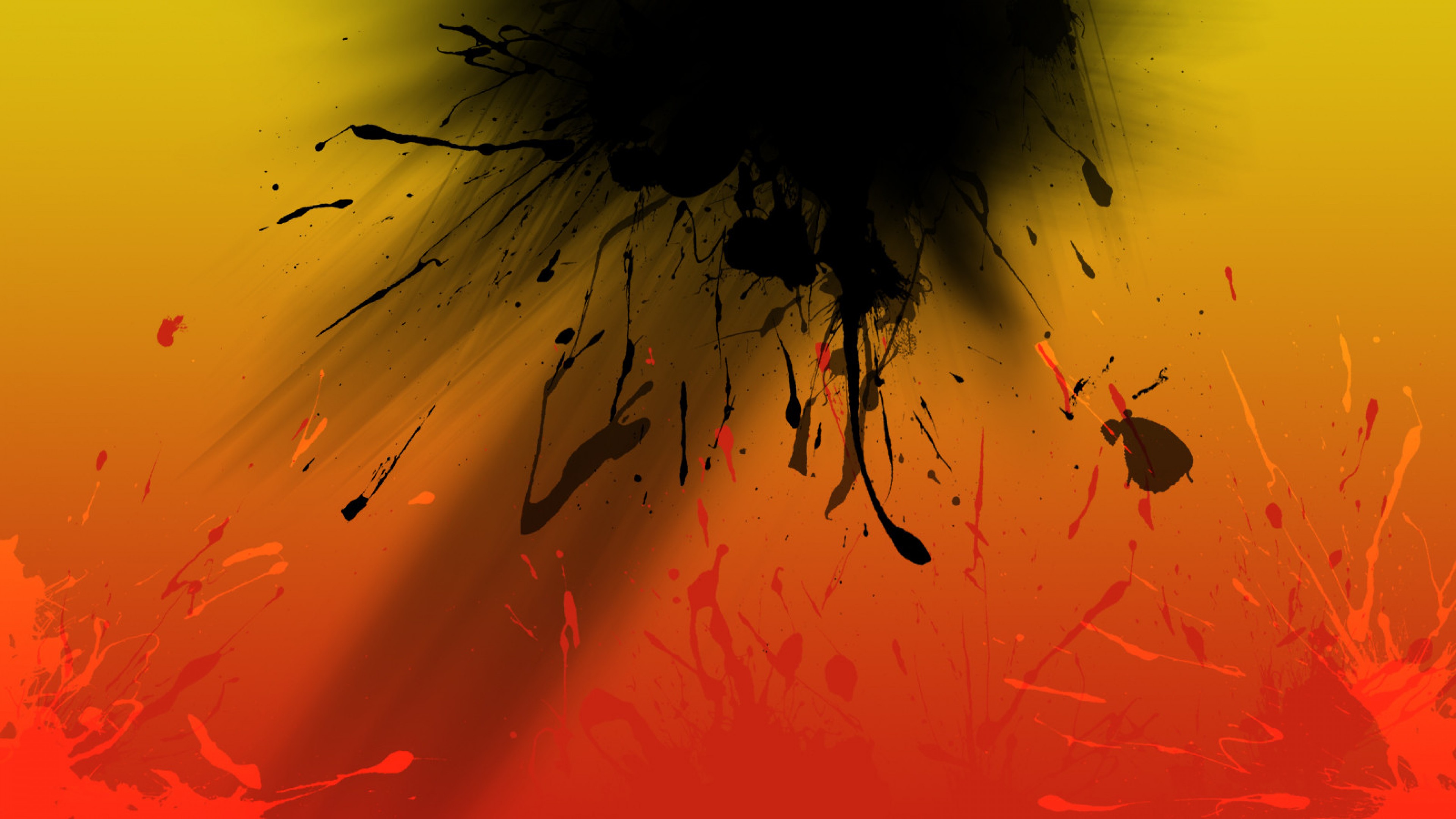 Red and yellow HD Wallpaper 4K Ultra HD