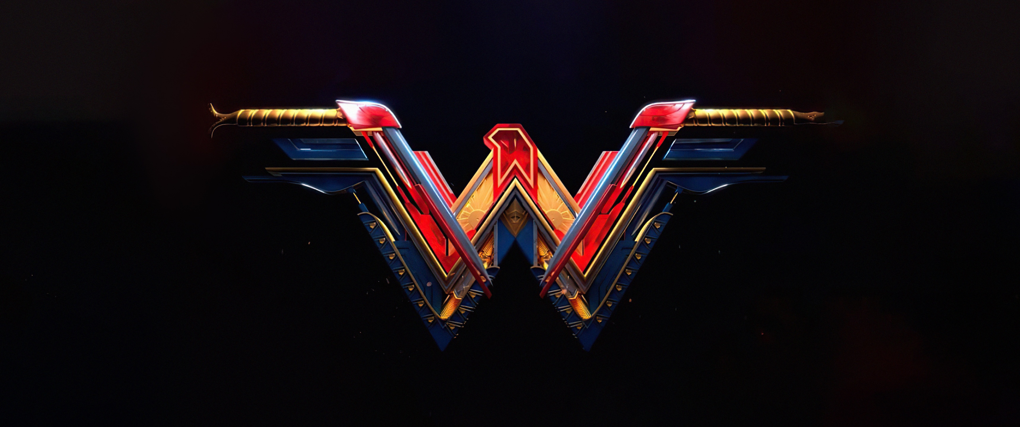 Wonder Woman Wallpaper 4K, Black background, DC Superheroes