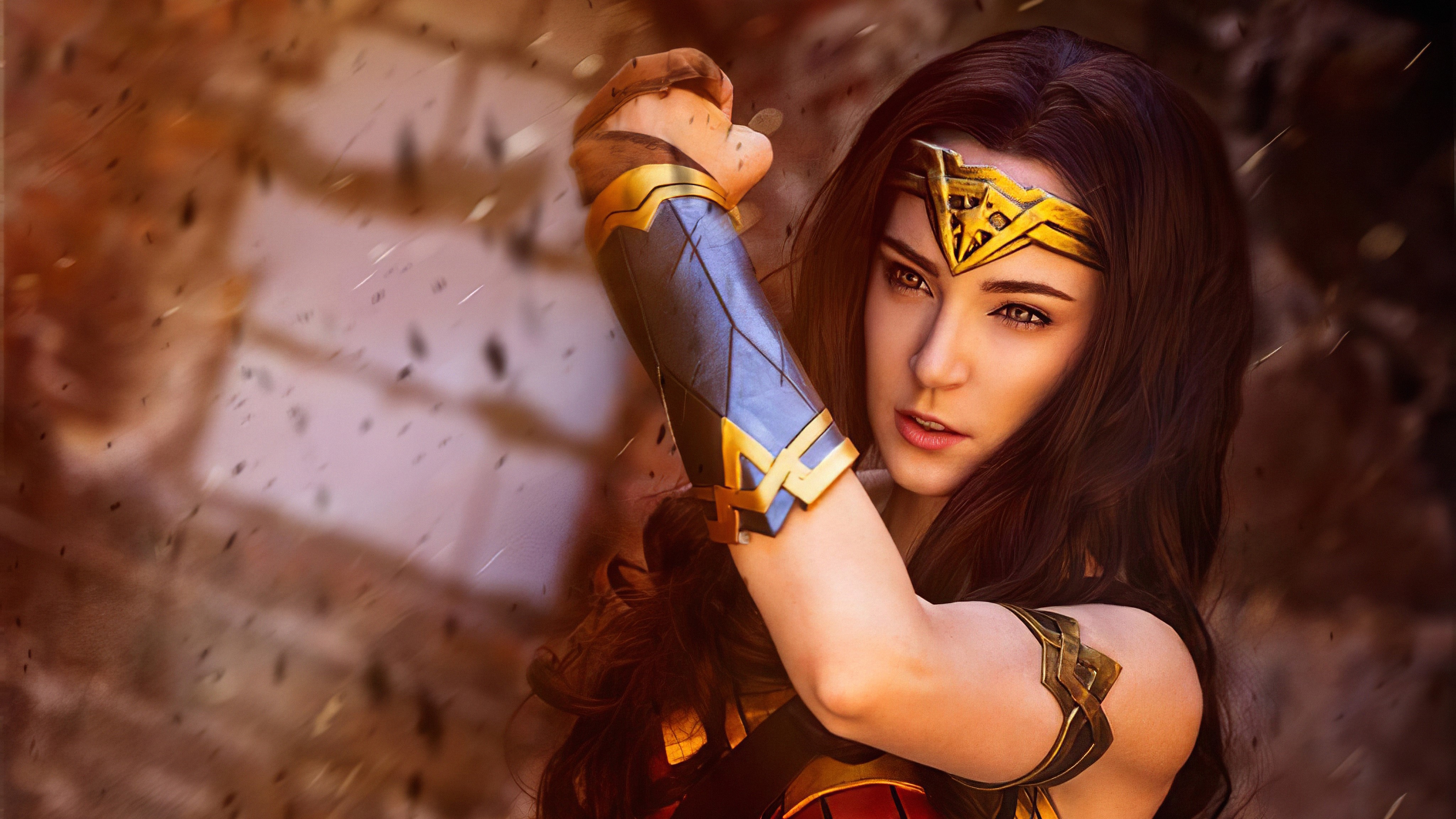 Wallpaper / wonder woman, hd, 4k, superheroes, cosplay free download