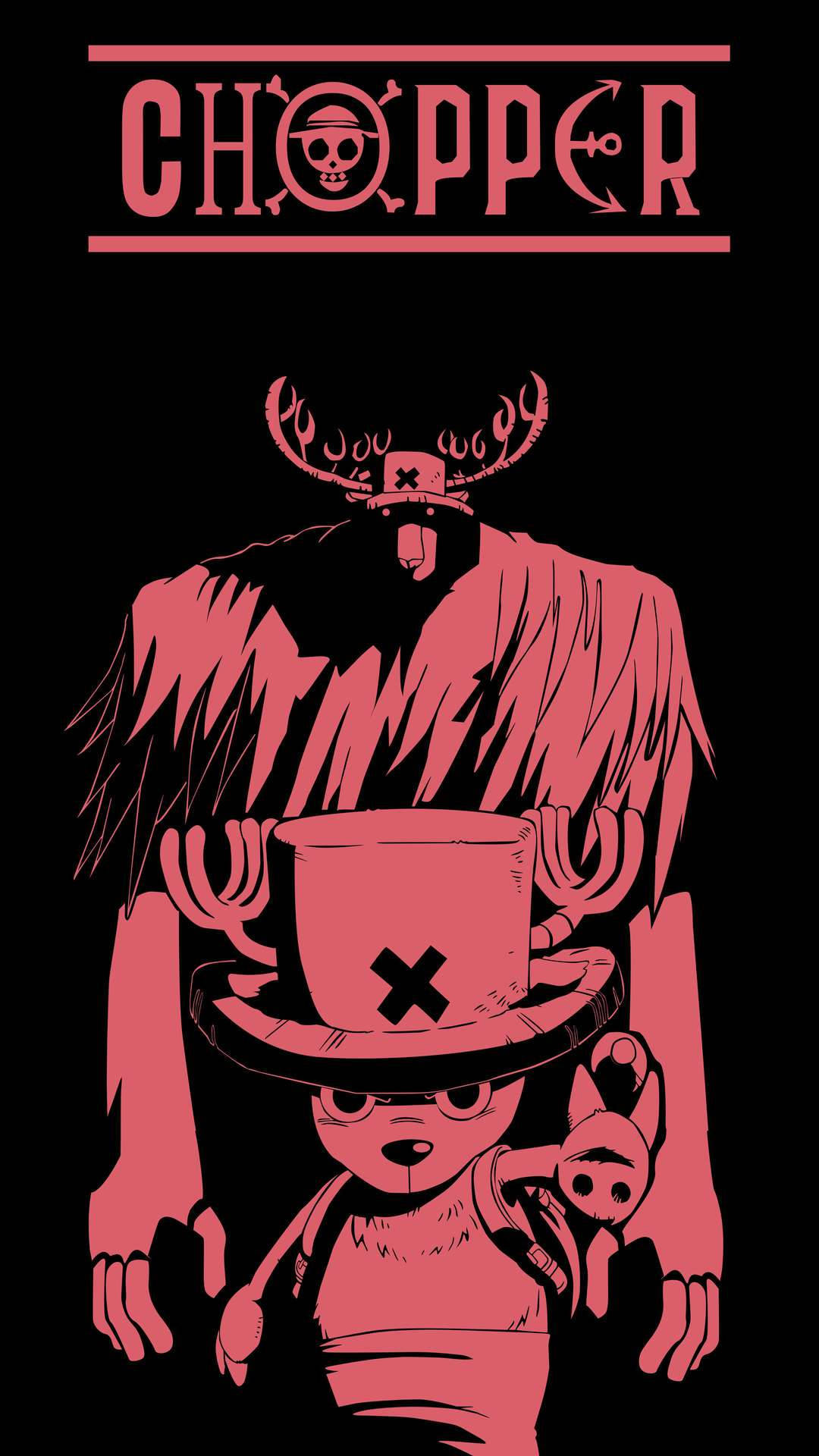 Download One Piece Phone Chopper And Monster Point Wallpaper