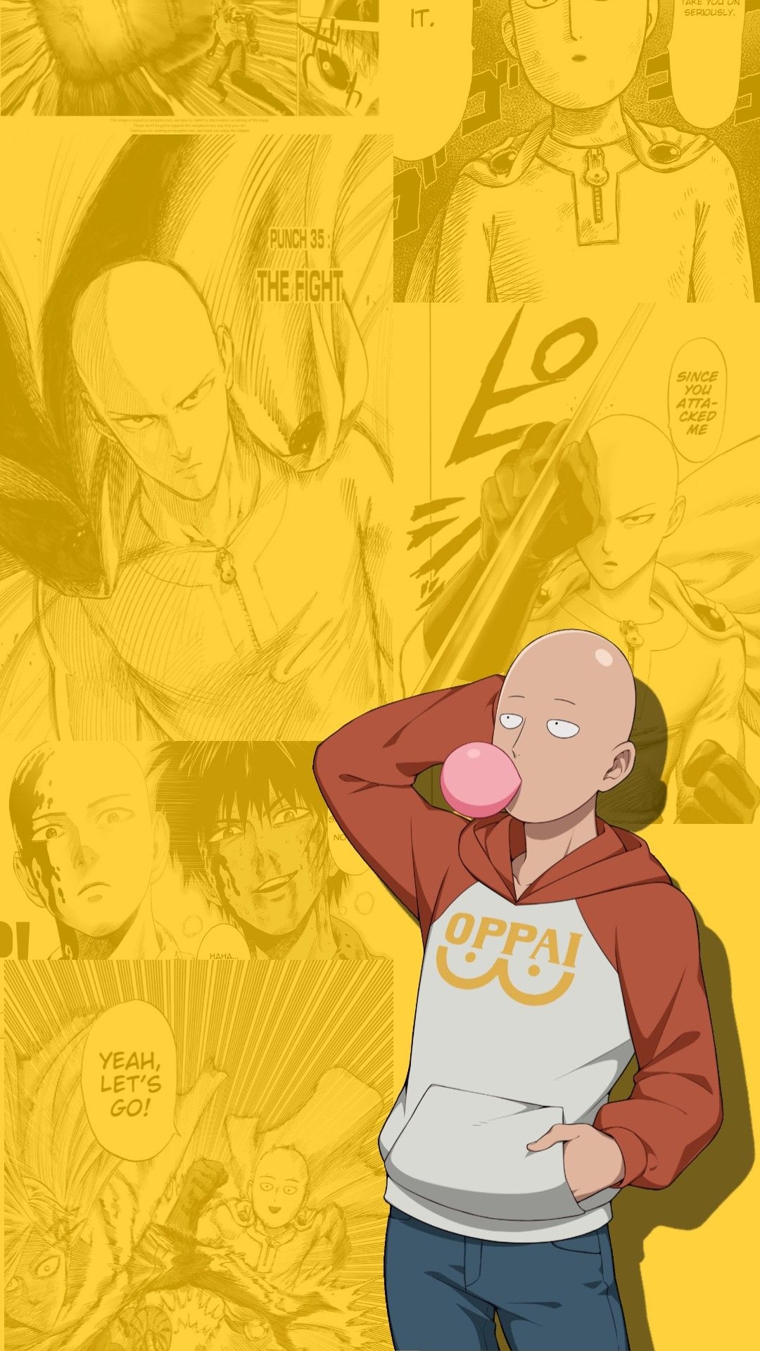 iPhone X Wallpapers: 35 Great Images For An AMOLED Screen  One punch man  anime, One punch man manga, Saitama one punch man