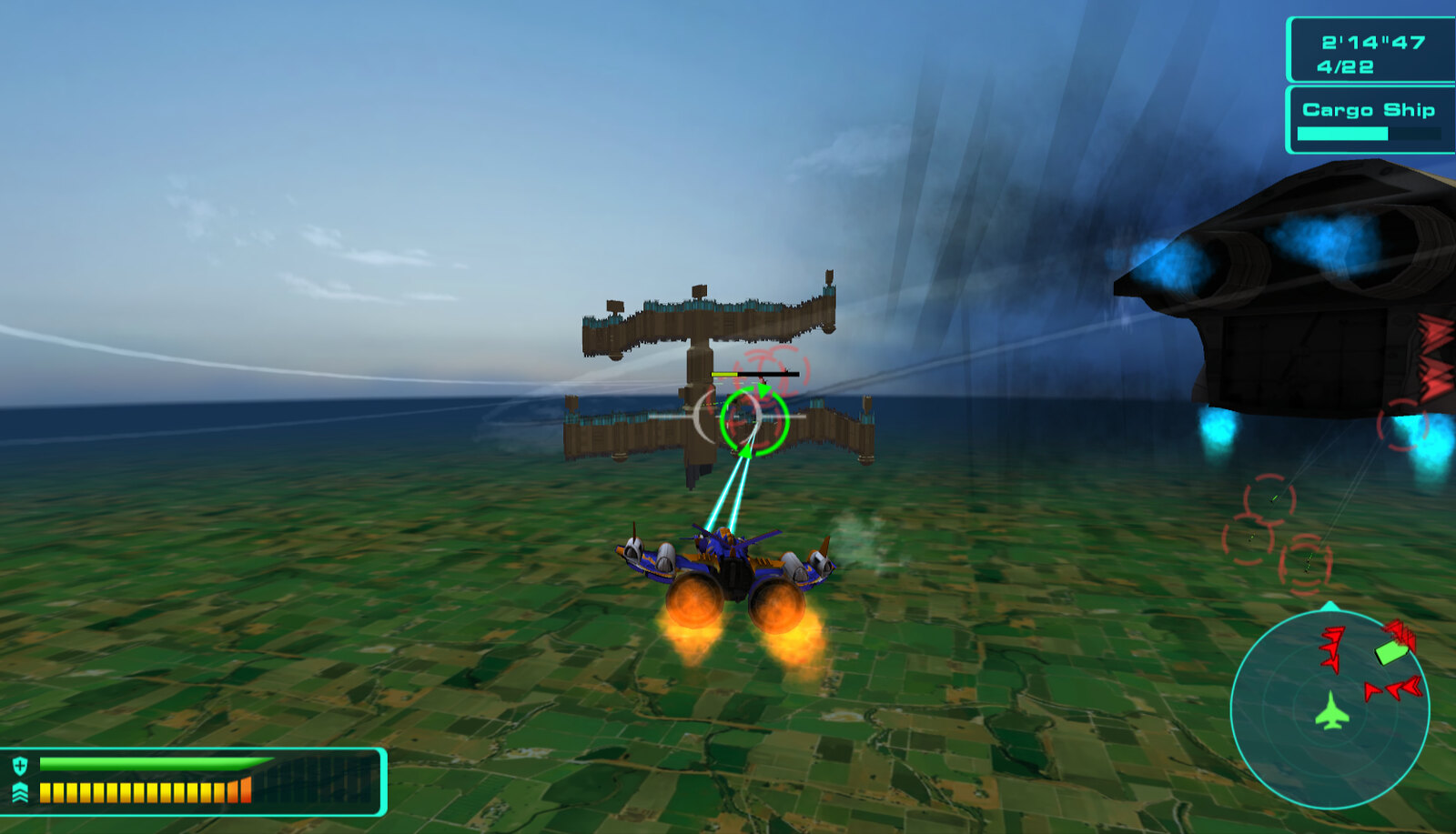 MetaJets. Screenshot of MetaJets, Extreme Turbulence Missi