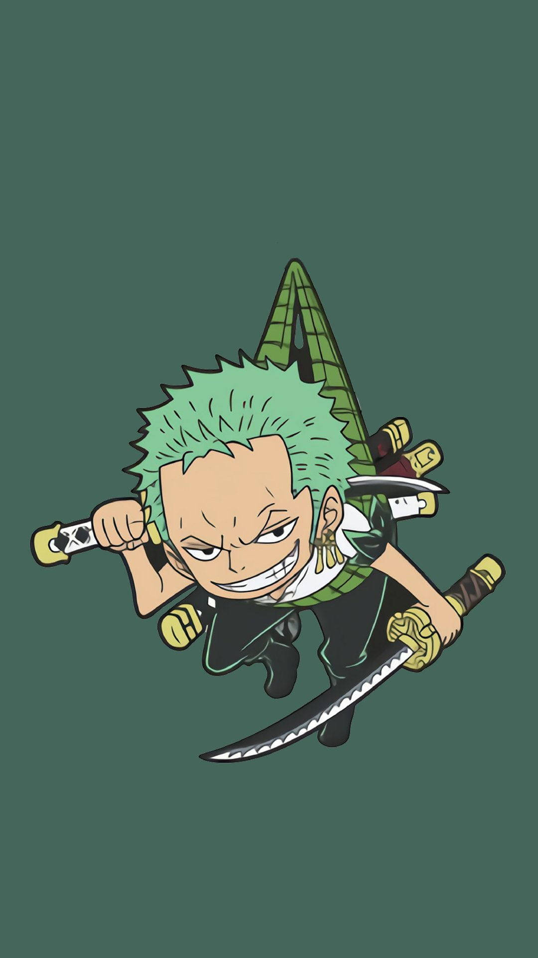 Download Cute Chibi Drawing Zoro PFP Wallpaper