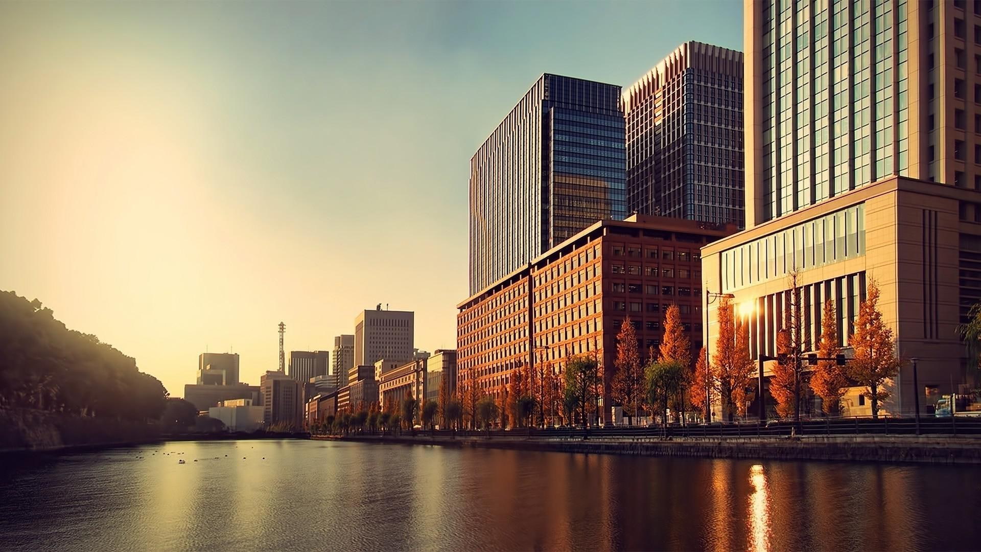 Wallpaper / grey, 1920x1080, building, high, asia, world, university, 1080P, japan, brown, tokyo, rise free download