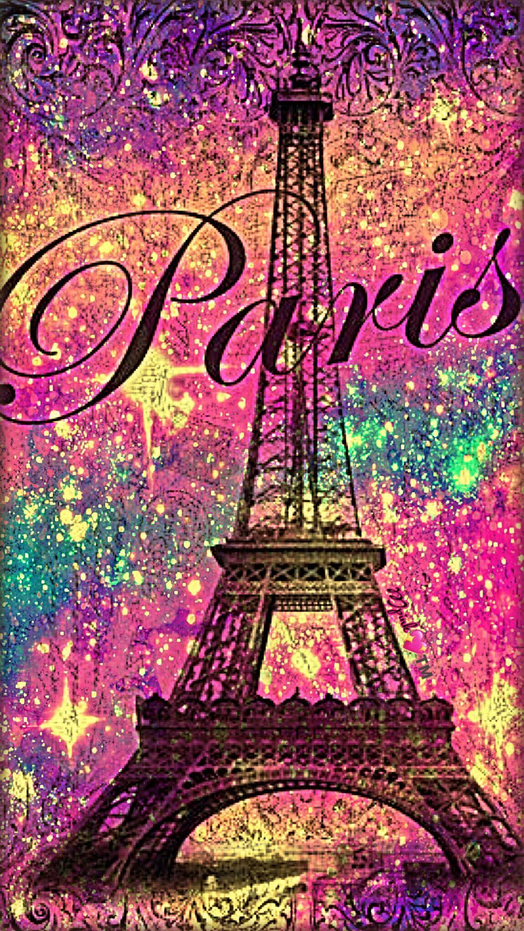 Wallpaper iPhone. Papel De Parede Floral, Papel De Parede 5FA. Paris wallpaper, Paris illustration, Galaxy wallpaper
