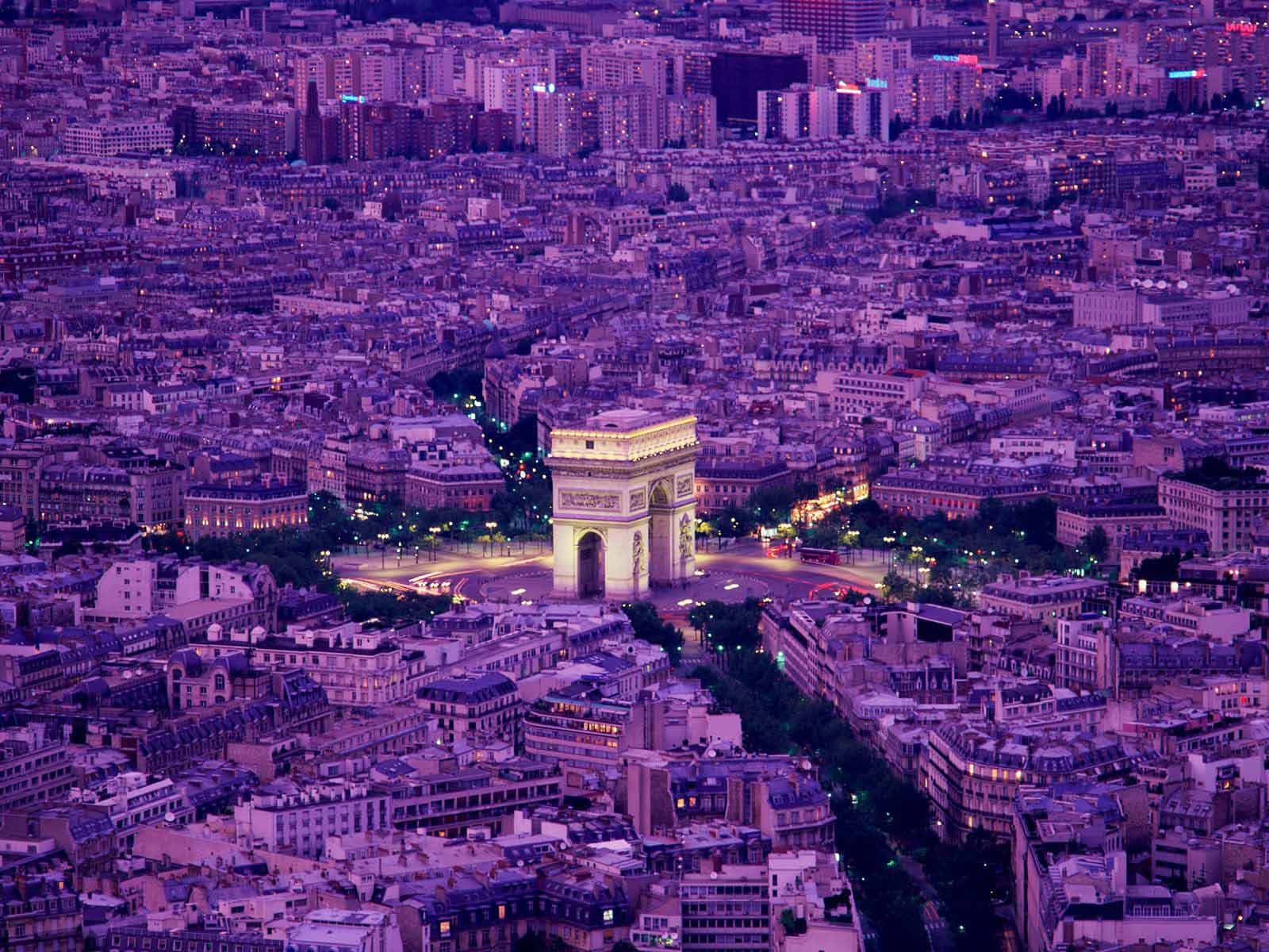 Download The beauty of the Paris night skyline Wallpaper