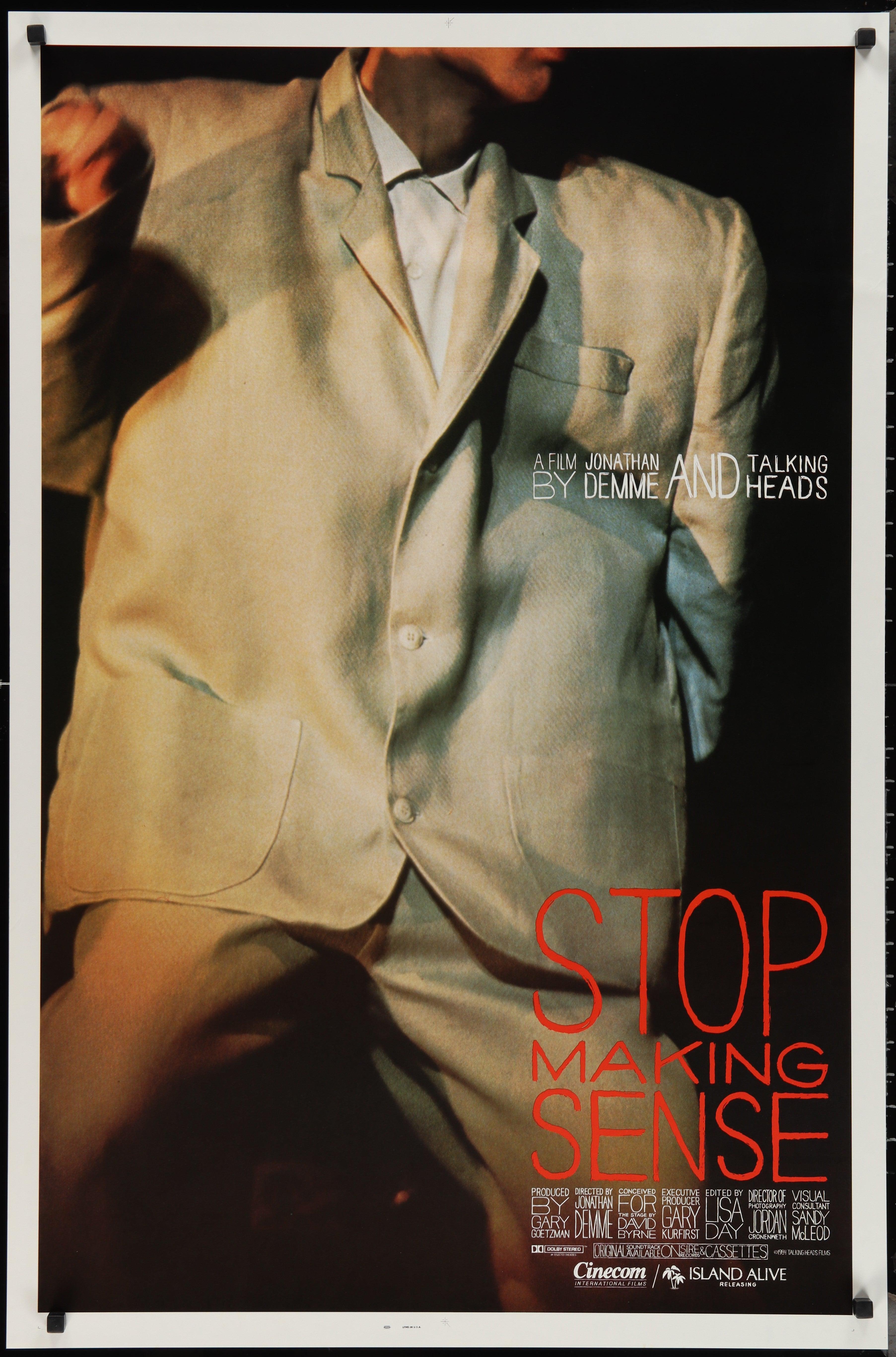 Stop Making Sense Movie Poster 1984 1 Sheet (27x41)