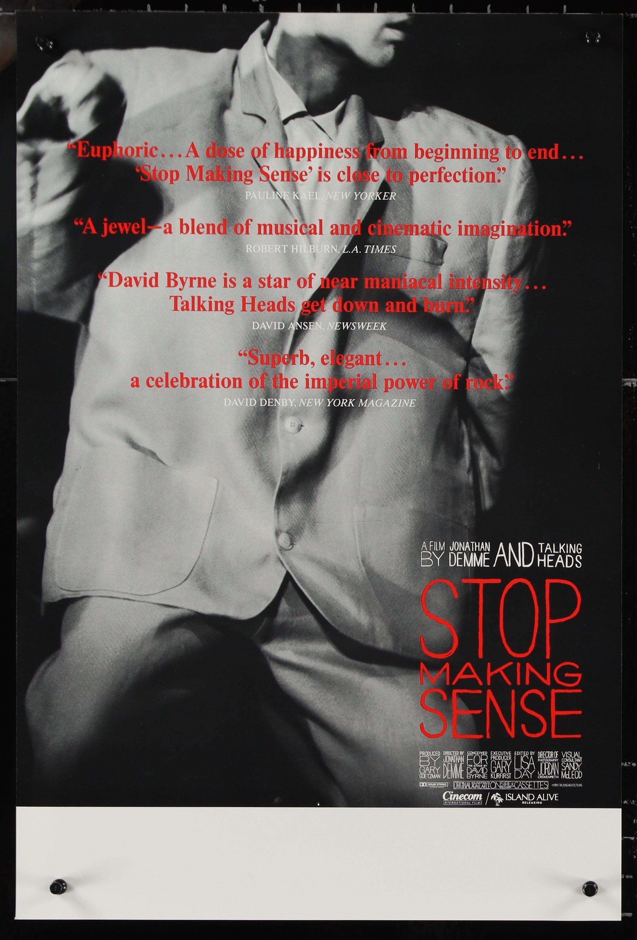 Stop Making Sense Movie Poster 1984 16x24