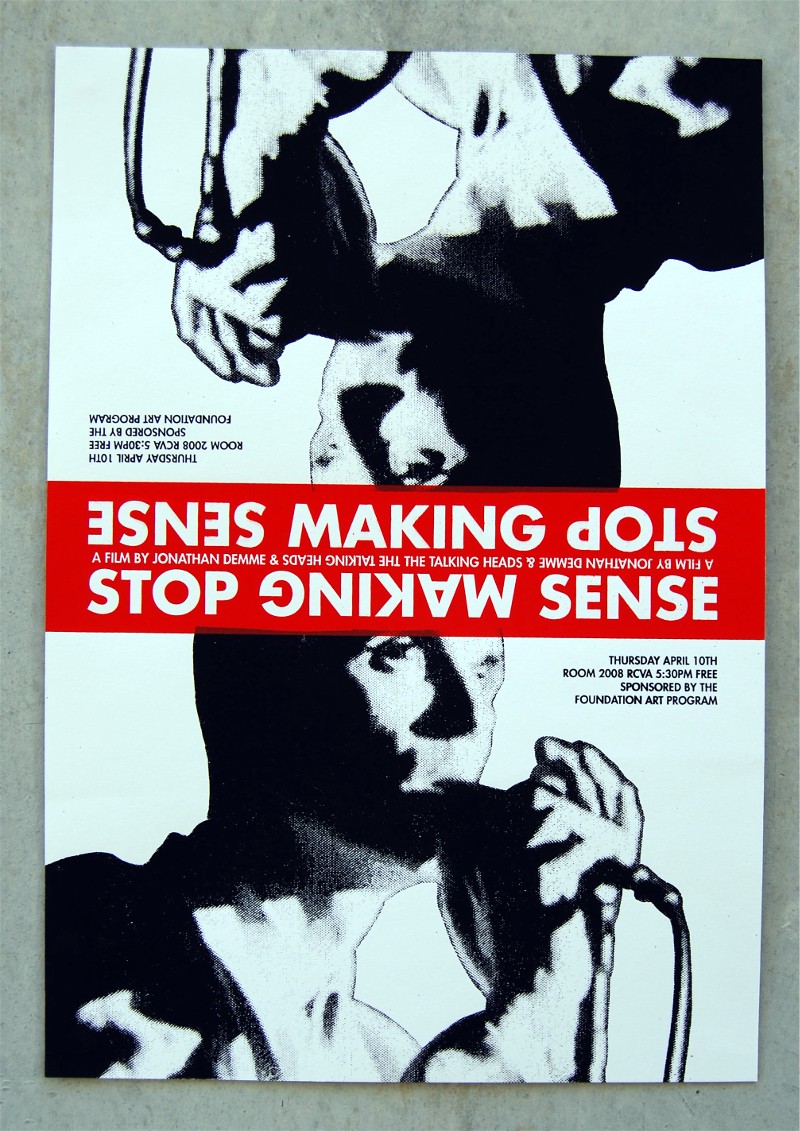 Talking Heads. Stop Making Sense Poster