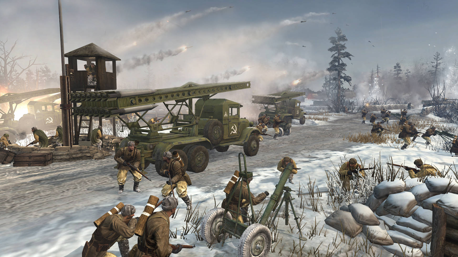 Download Caption: Epic Battle Showdown in Company Of Heroes 2 Wallpaper