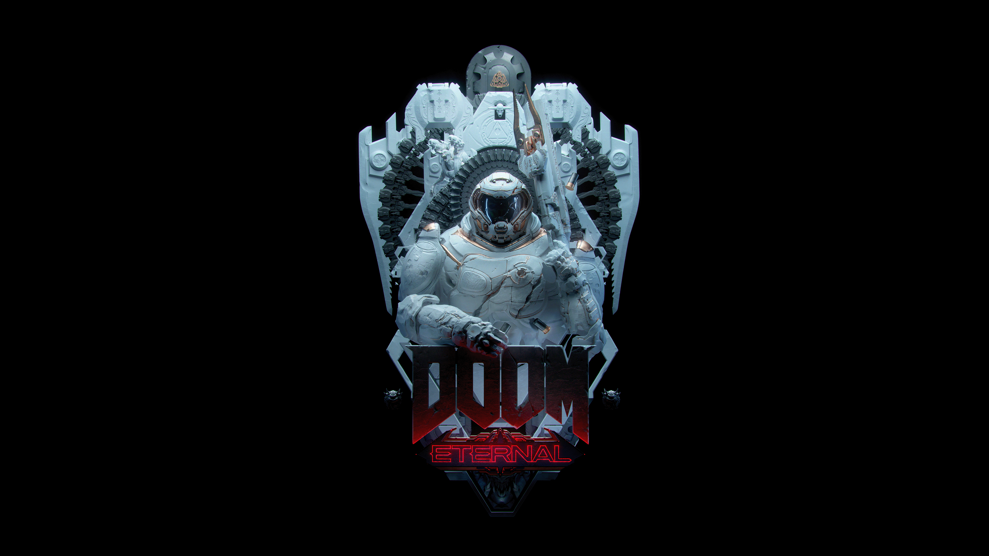 Doom Eternal Wallpaper 4K, AMOLED, Doomguy, Doom Slayer