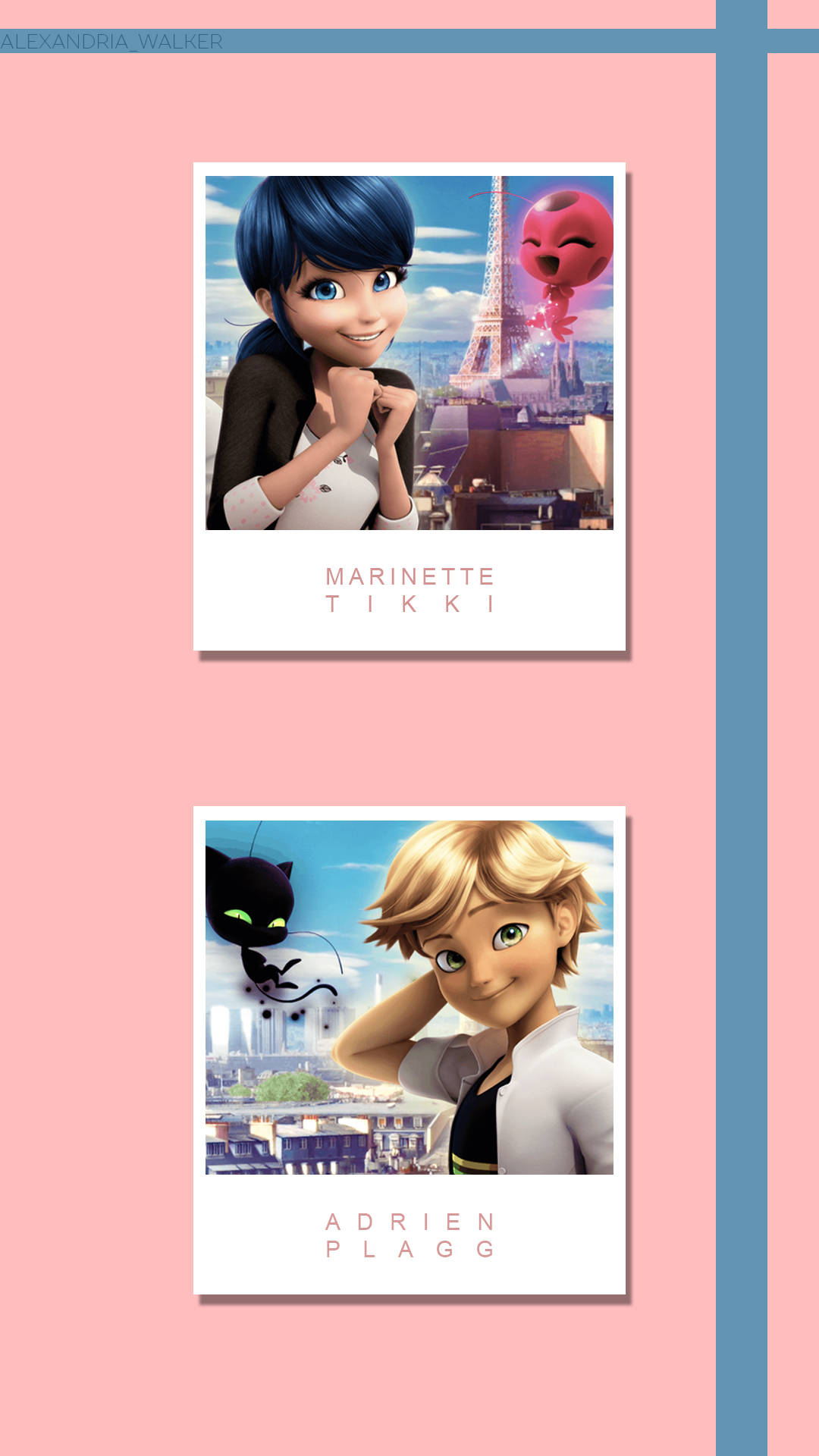 Download Marinette And Adrien From Miraculous Ladybug Wallpaper
