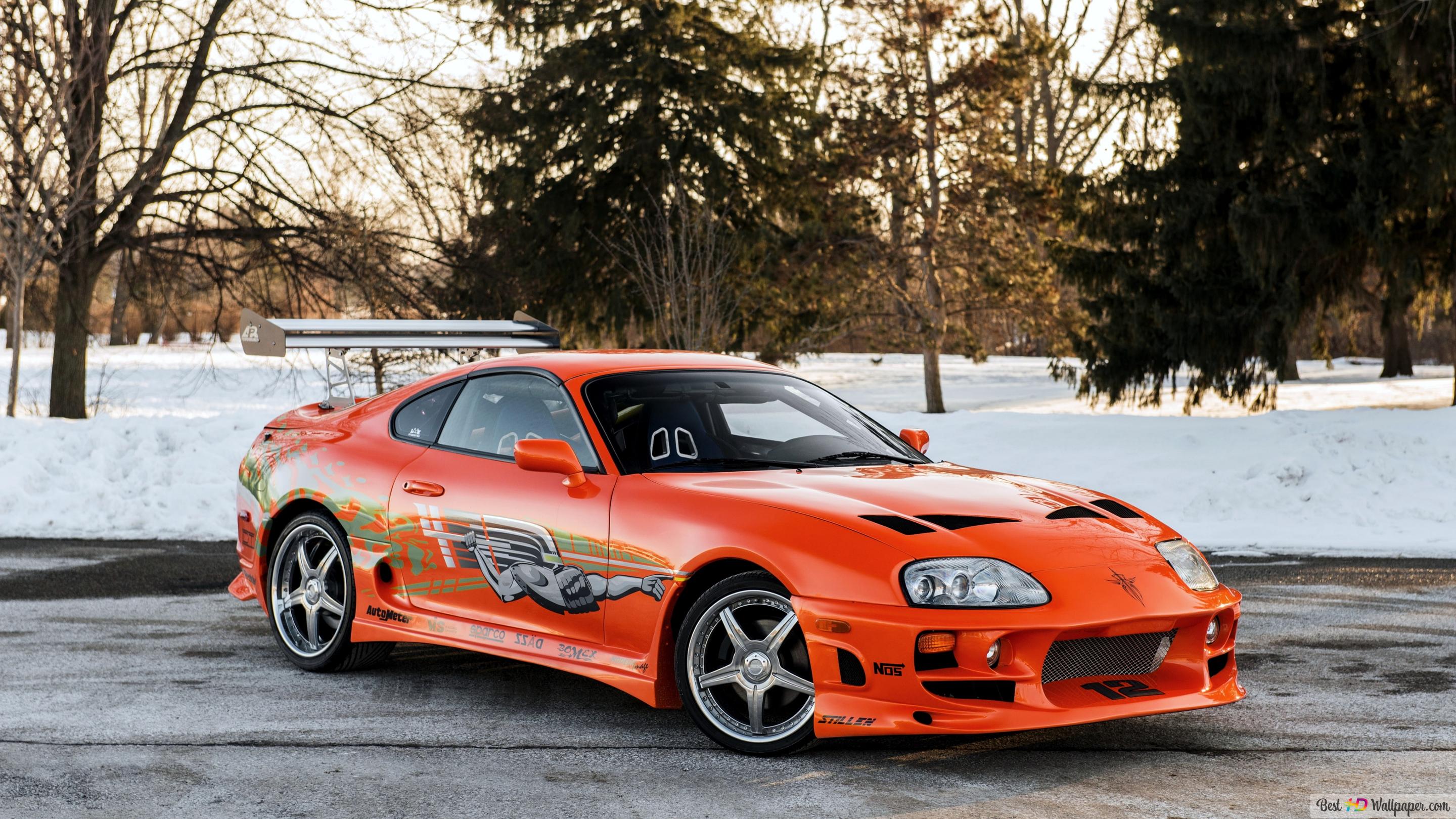 Toyota supra the fast and the furious 2001 4K wallpaper download