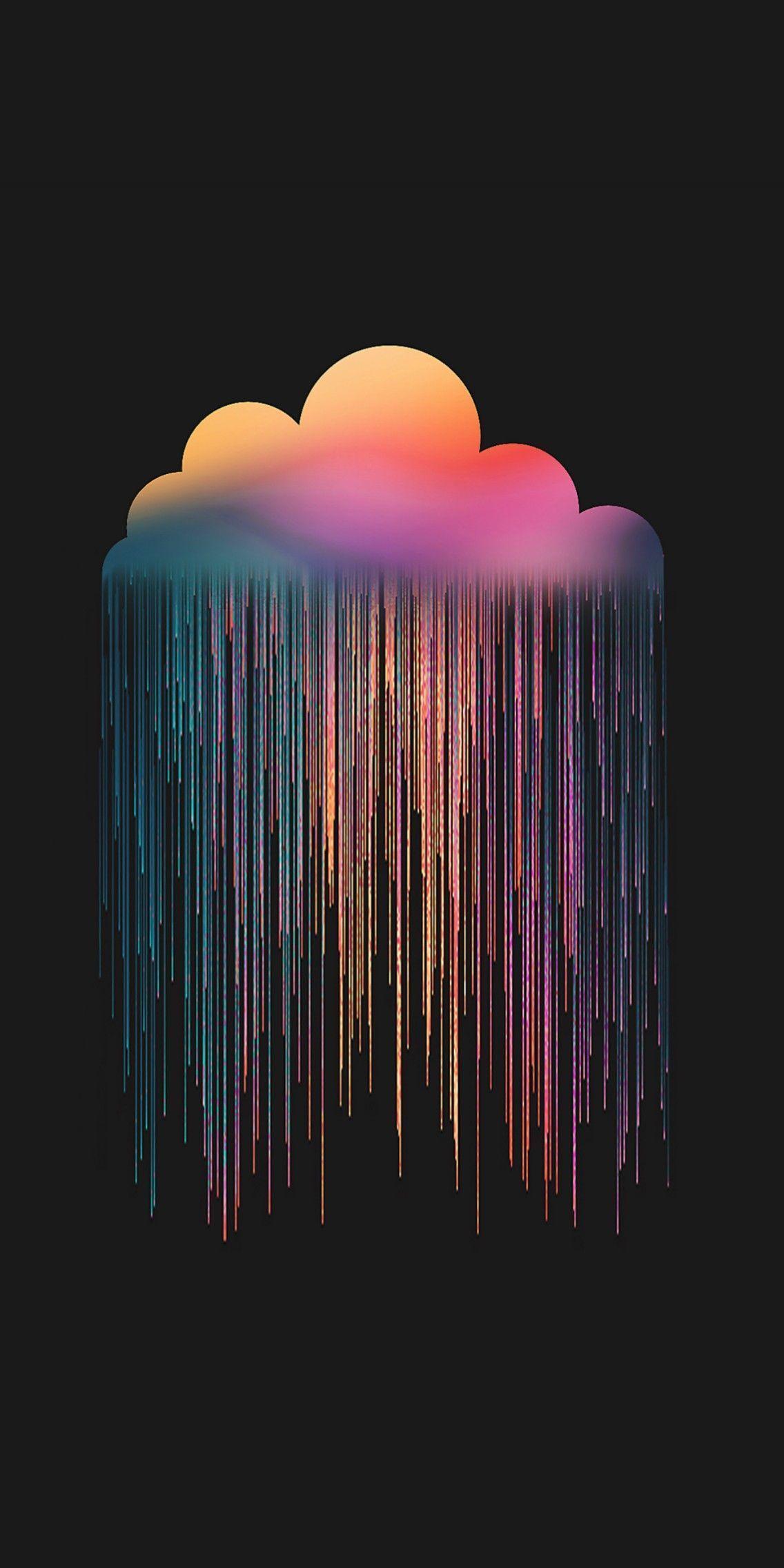 Black Rainbow iPhone Wallpaper