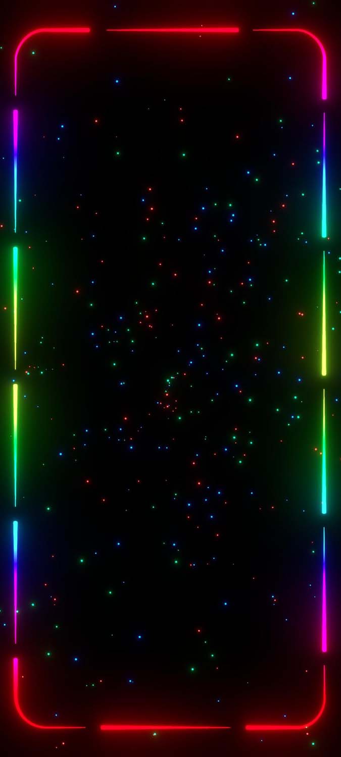 Galaxy Rainbow Frame iPhone Wallpaper HD