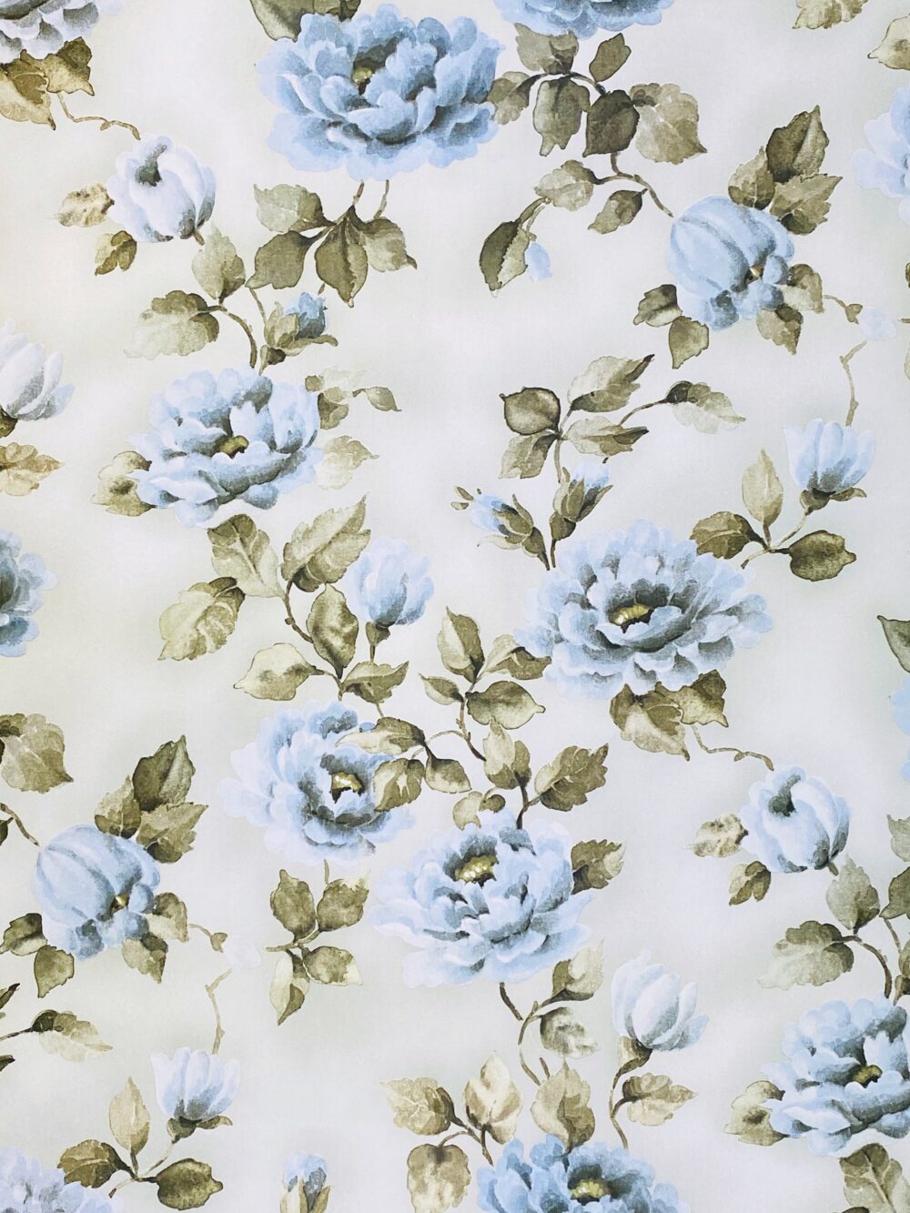 Vintage Blue Flower Wallpaper