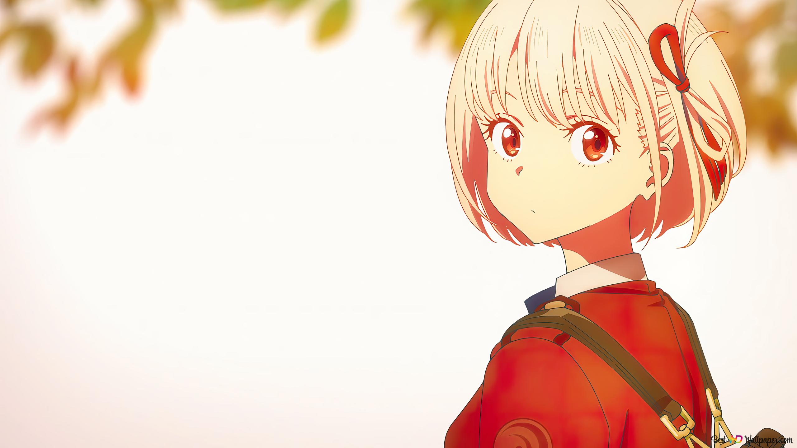 Lycoris Recoil anime Nishikigi 4K wallpaper download