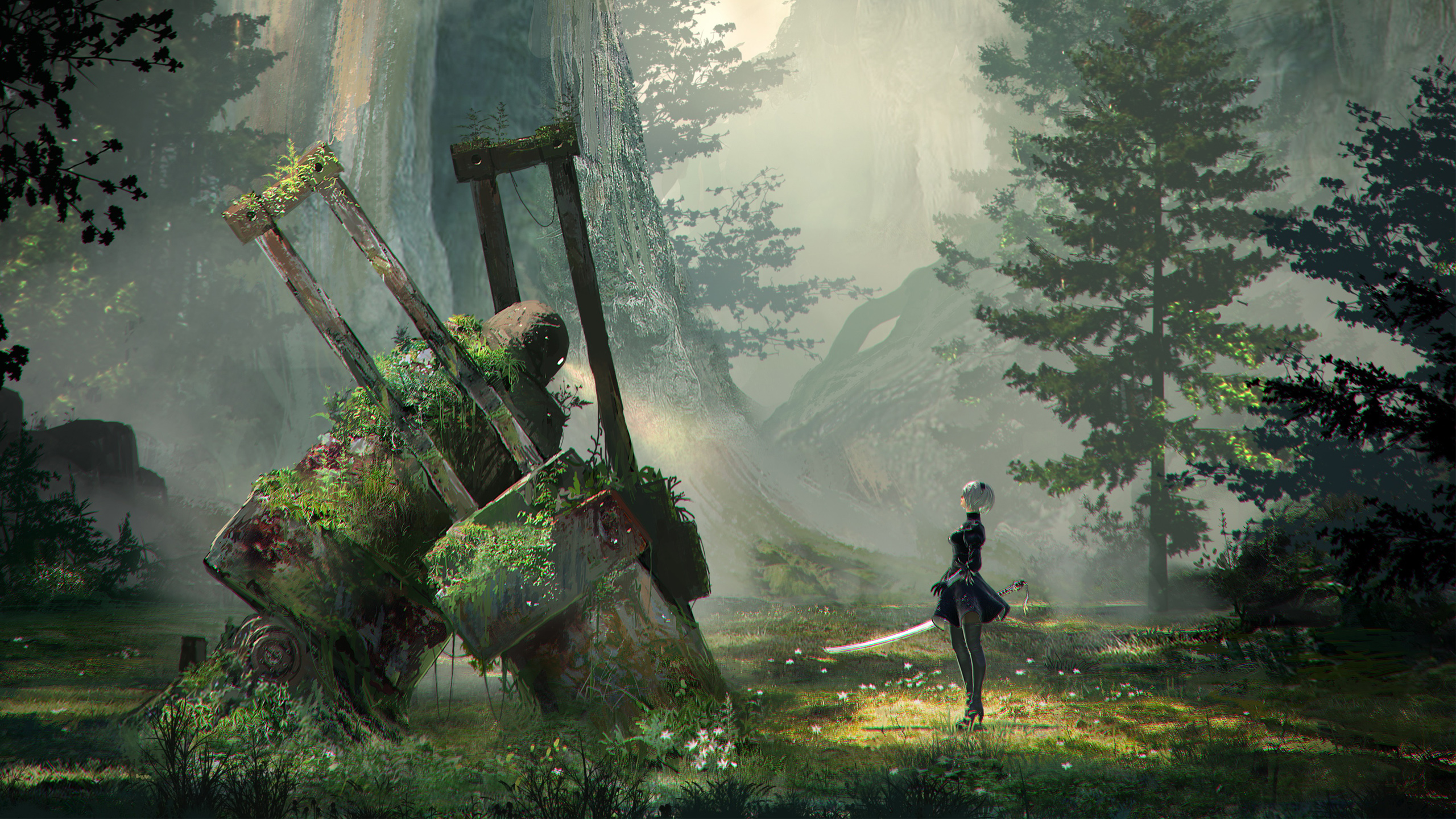 NieR Automata Concept Art HD wallpaper
