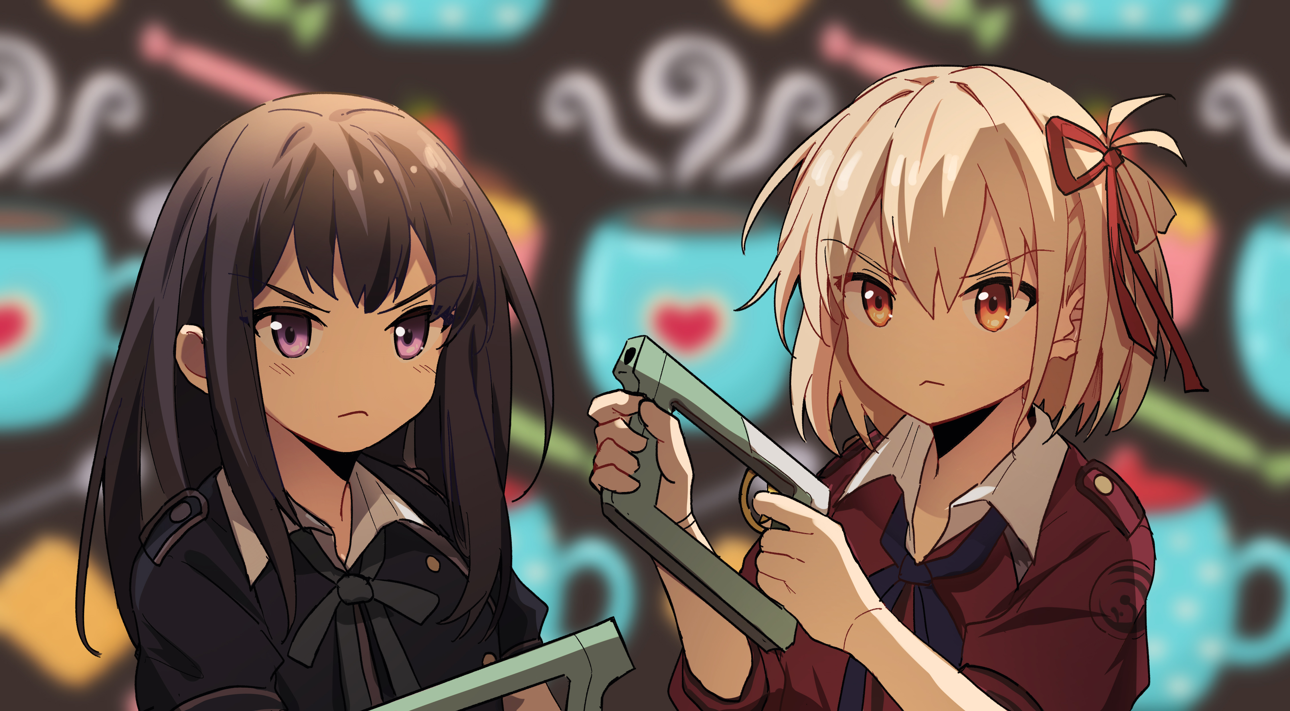 Anime Lycoris Recoil 4k Ultra HD Wallpaper by 玉枫kaete