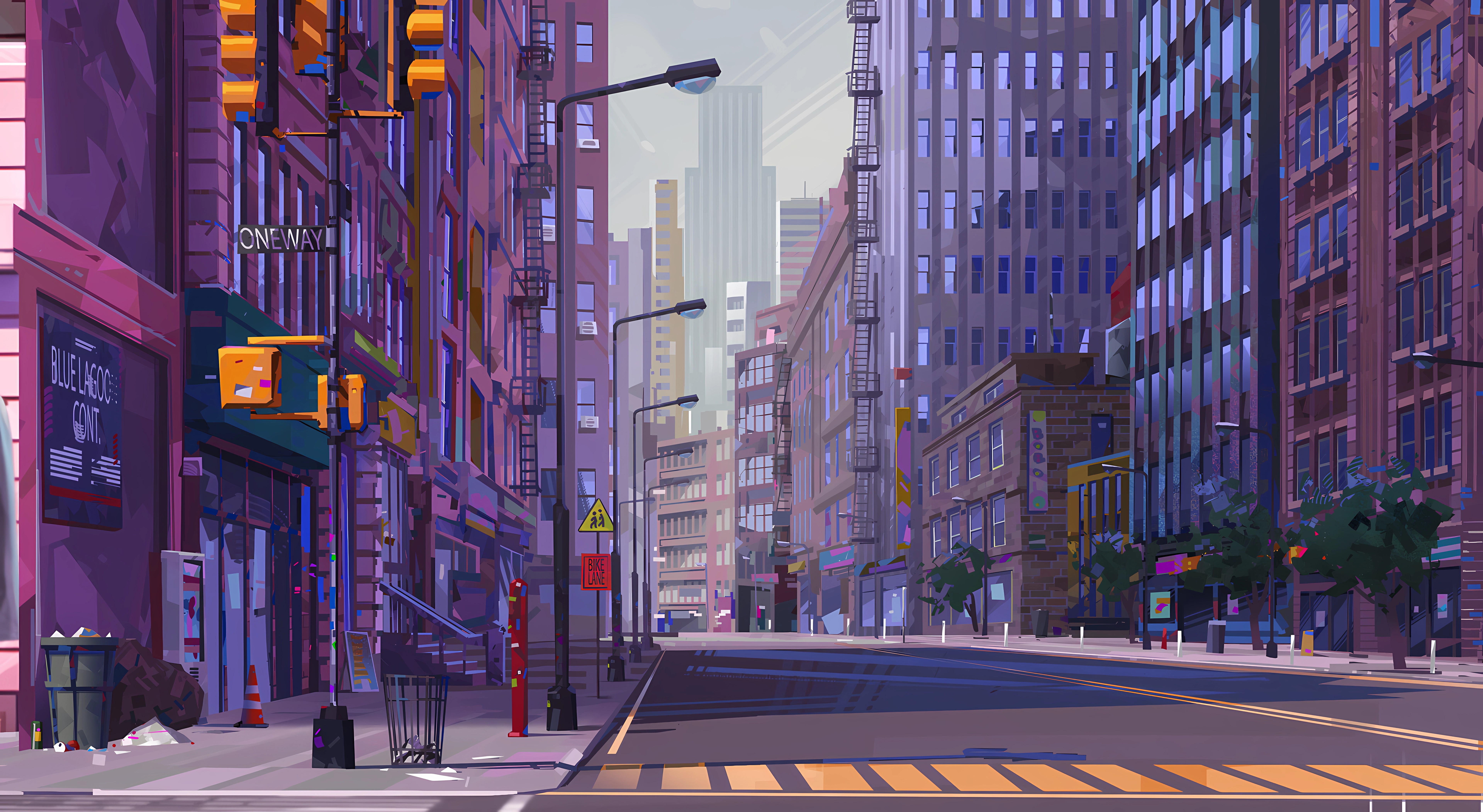 New York City Digital Art 4K Wallpaper