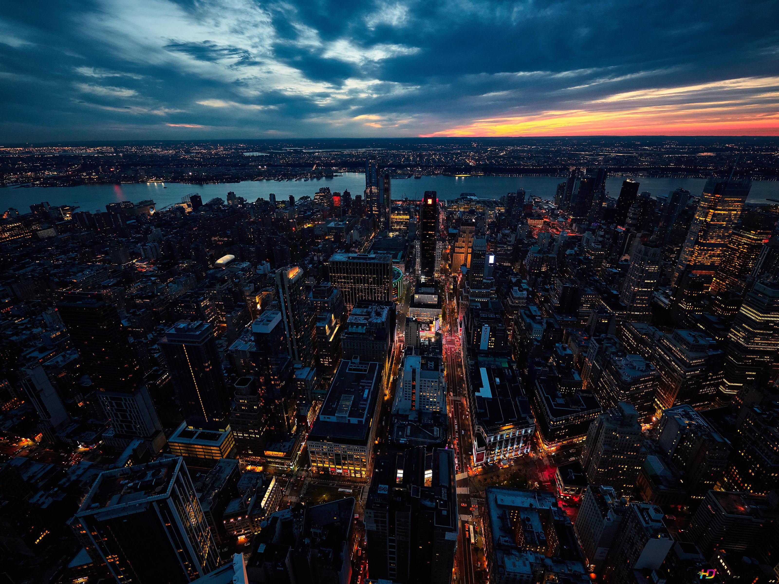 Buildings City Sunset 4K wallpaper download