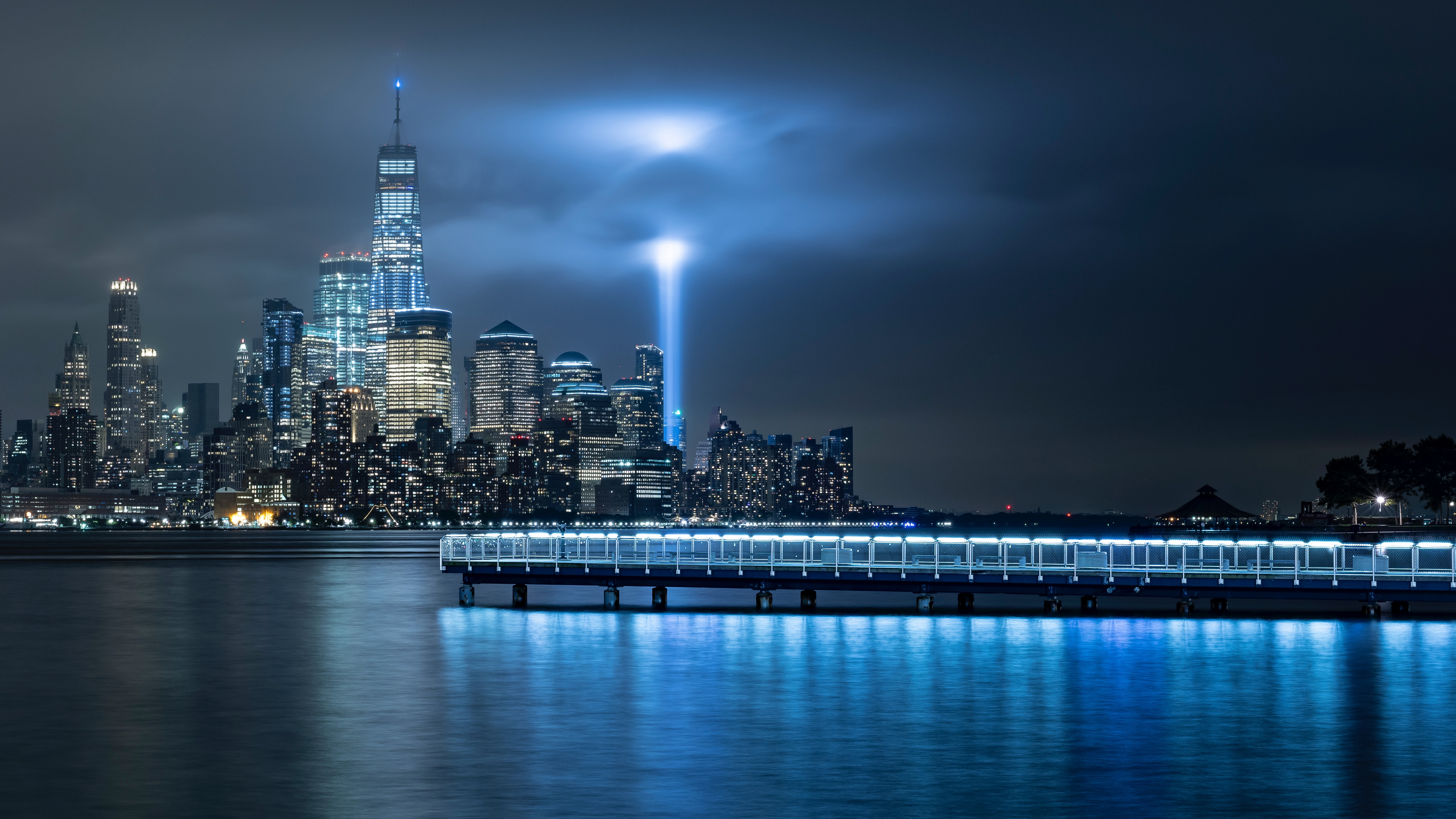 New York City Wallpaper 4K, City Skyline, Landscape