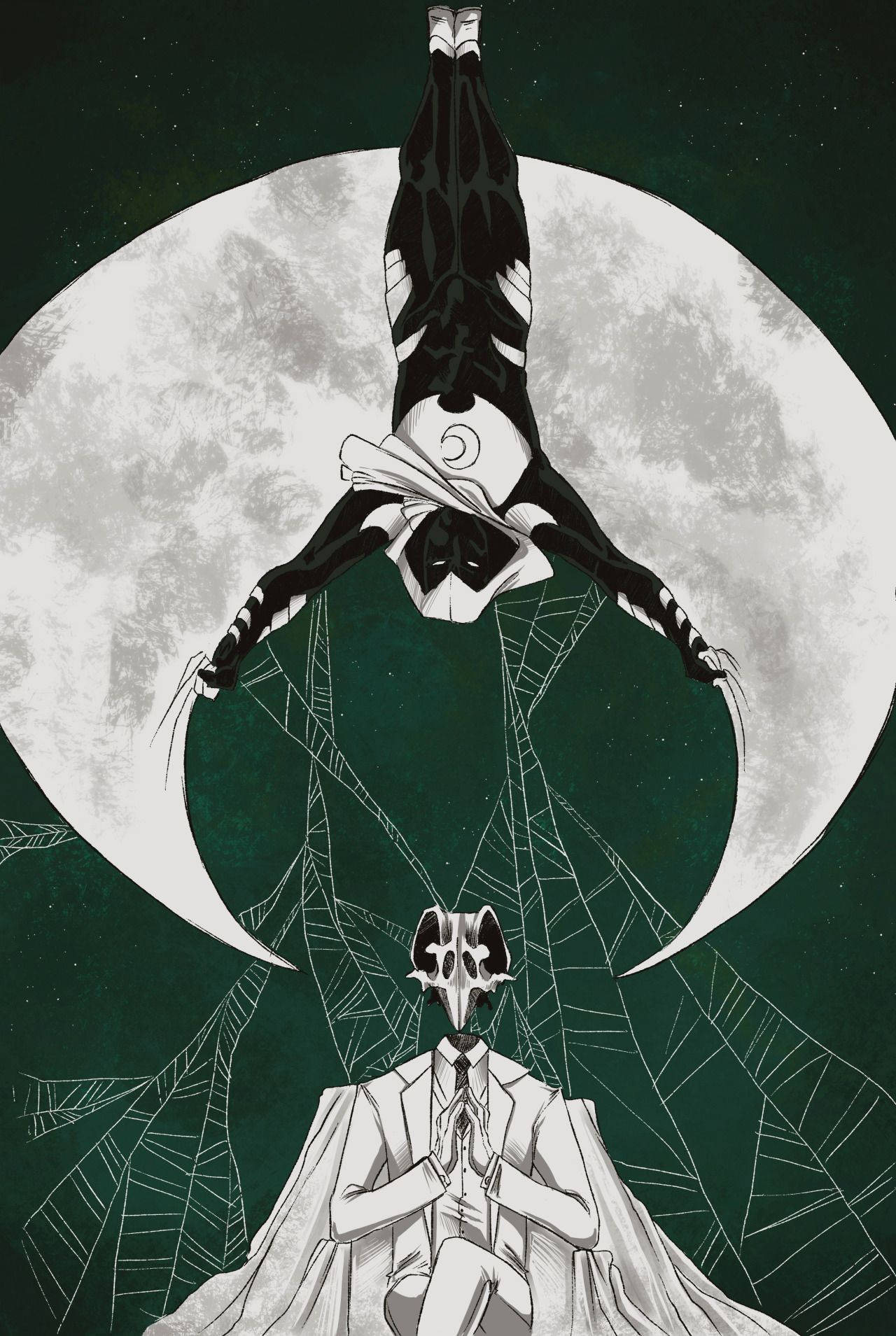 Download Khonsu And Marvel Hero Moon Knight Phone Wallpaper