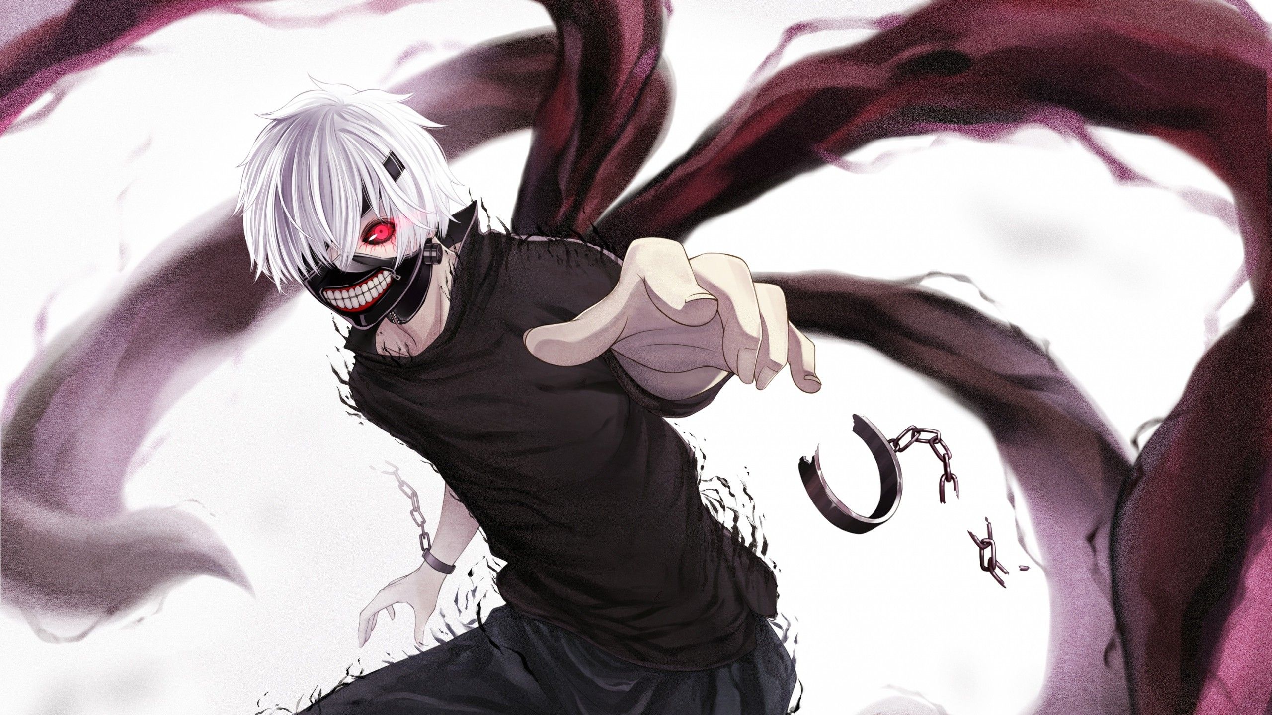 Wallpaper White Haired Male Anime Character, Background Free Image