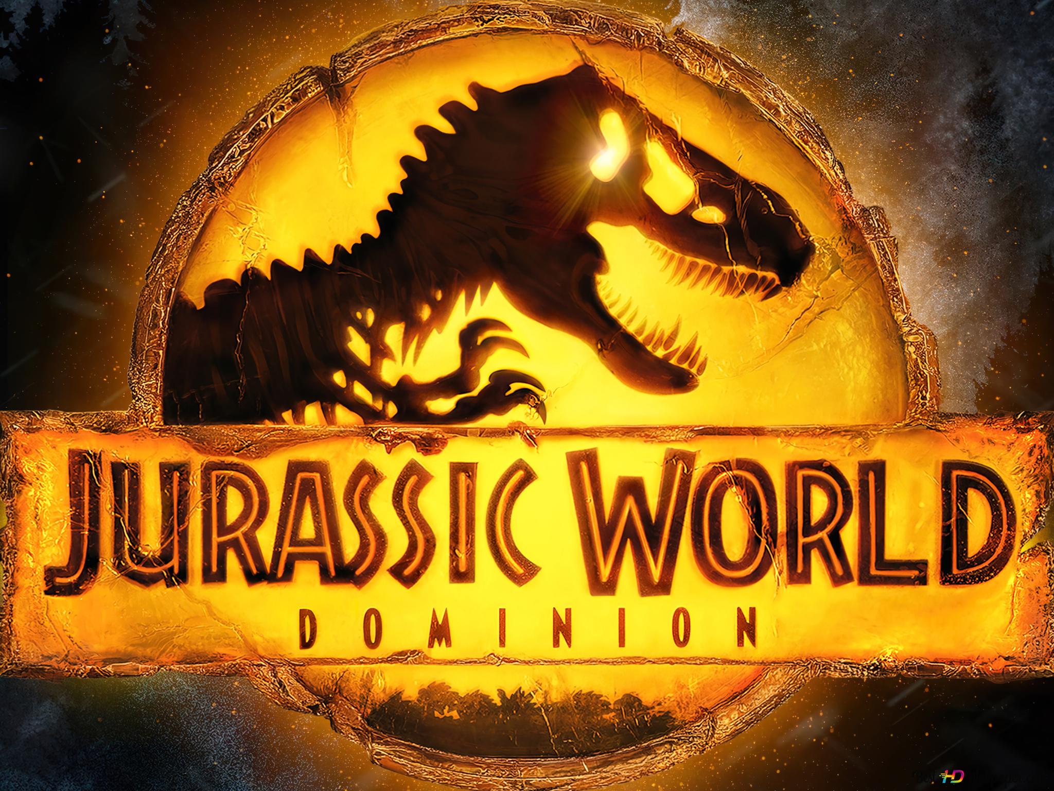 Jurassic World: Dominion Dinosaur Logo 4K wallpaper download