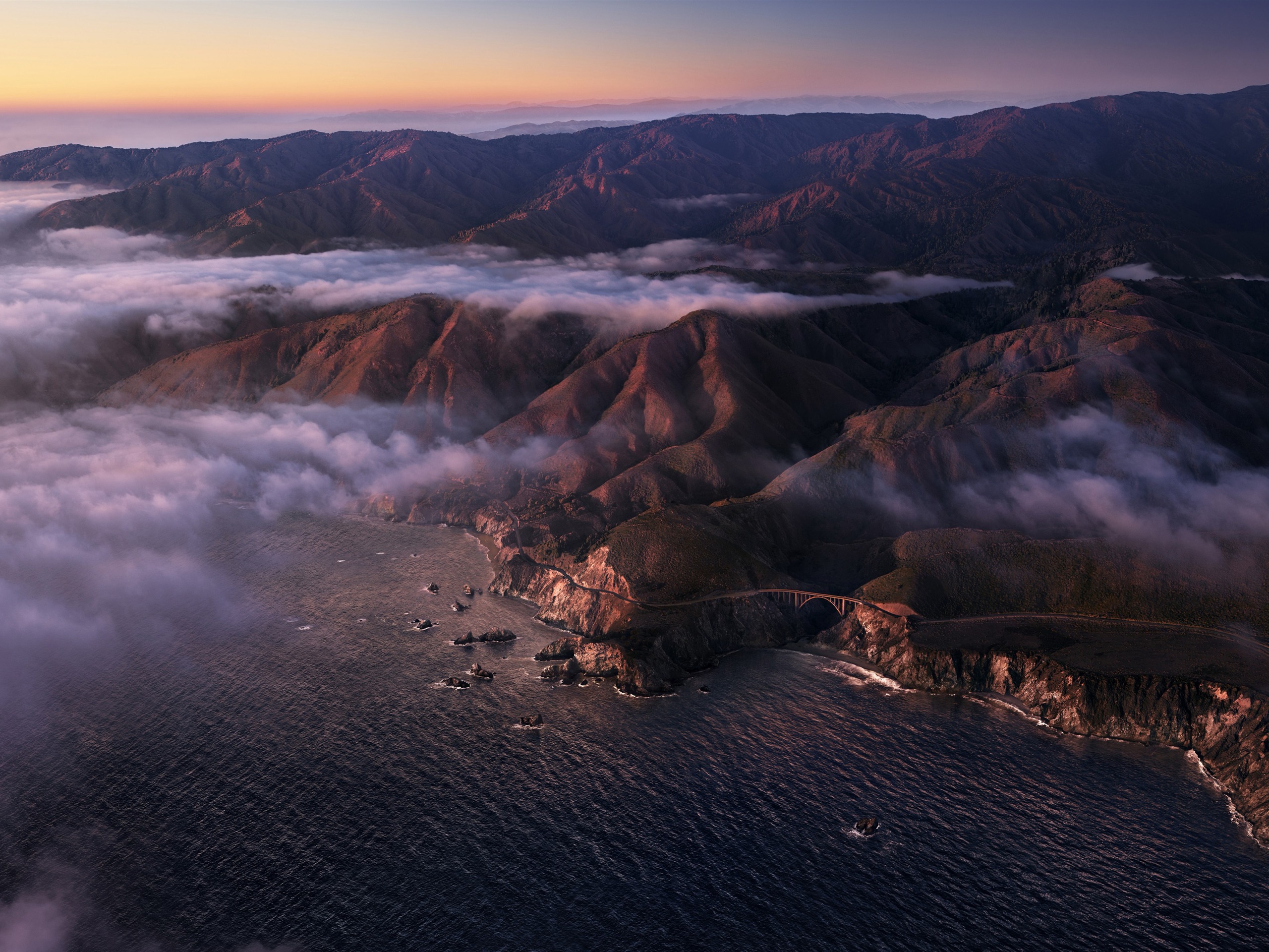 Dusk Coast Apple 2020 MacOS 4K Desktop Theme