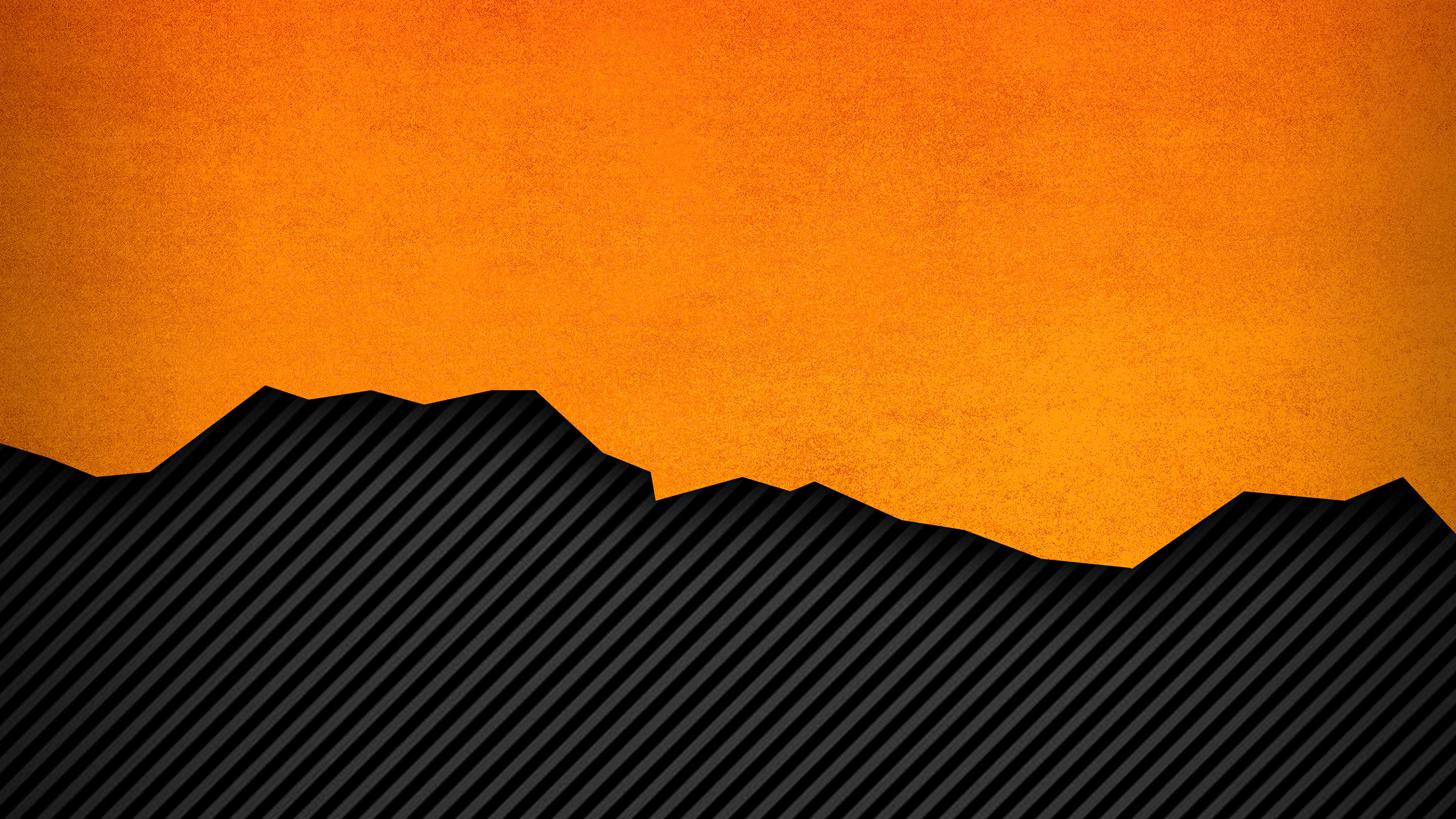Download Wallpaper 3840x2160 Orange Black Surface, Lines, Abstract 4k Wallpaper, Uhd Wallpaper, 16:9 Widescreen 3840x2160 HD Background, 26743