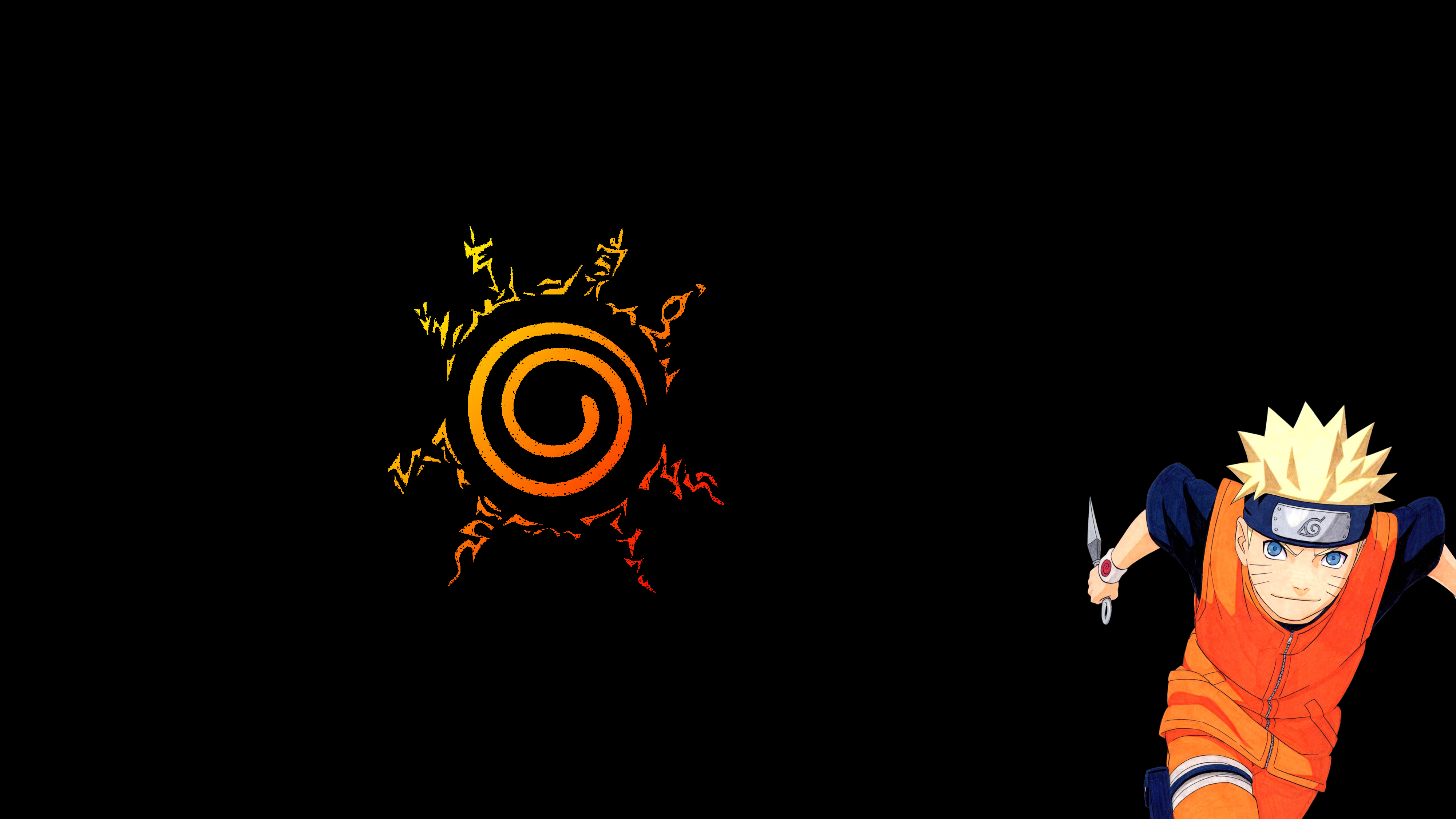 HD desktop wallpaper: Anime, Naruto, Orange (Color), Naruto Uzumaki, Eight Trigrams Sealing Style download free picture