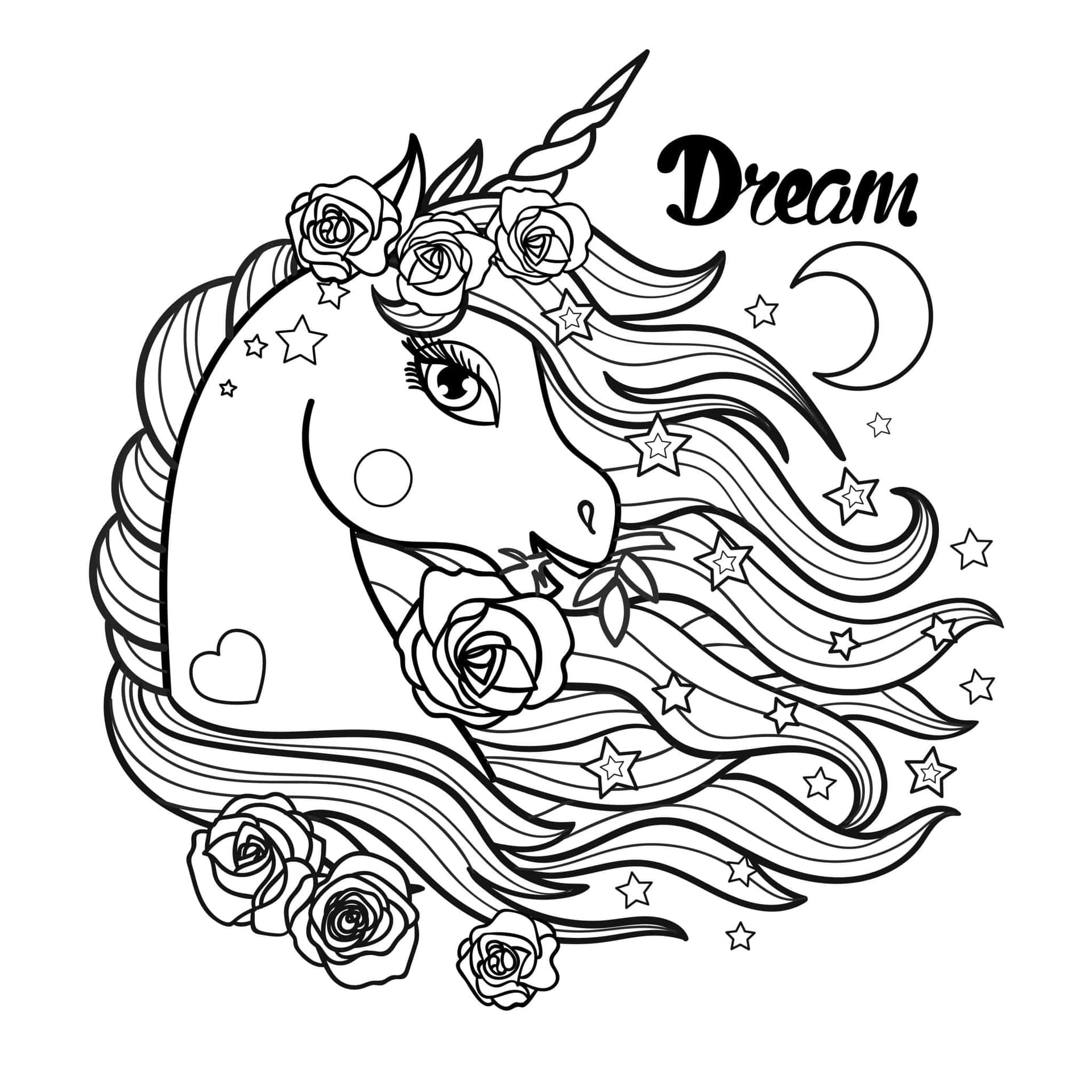 Unicorn Coloring Picture