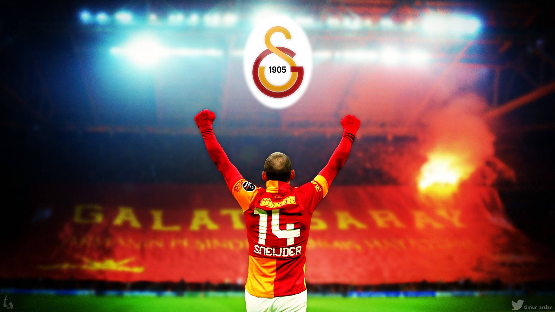 Download Galatasaray Sneijder Edit Wallpaper
