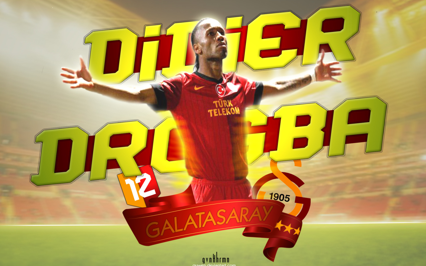 The best player of Galatasaray Didier Drogba Desktop wallpaper 1440x900