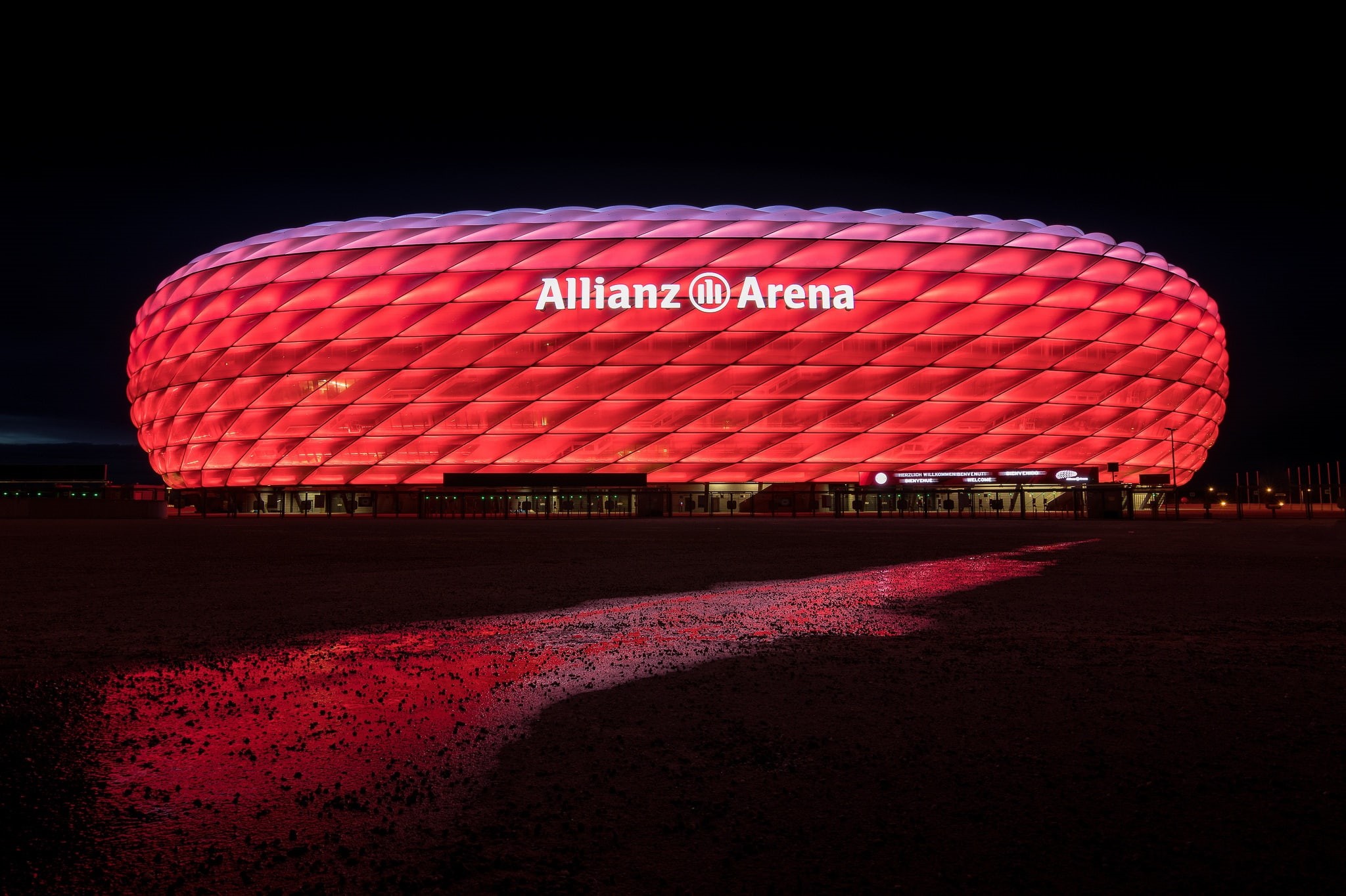 Allianz Arena 1080P, 2k, 4k Full HD Wallpaper, Background Free Download