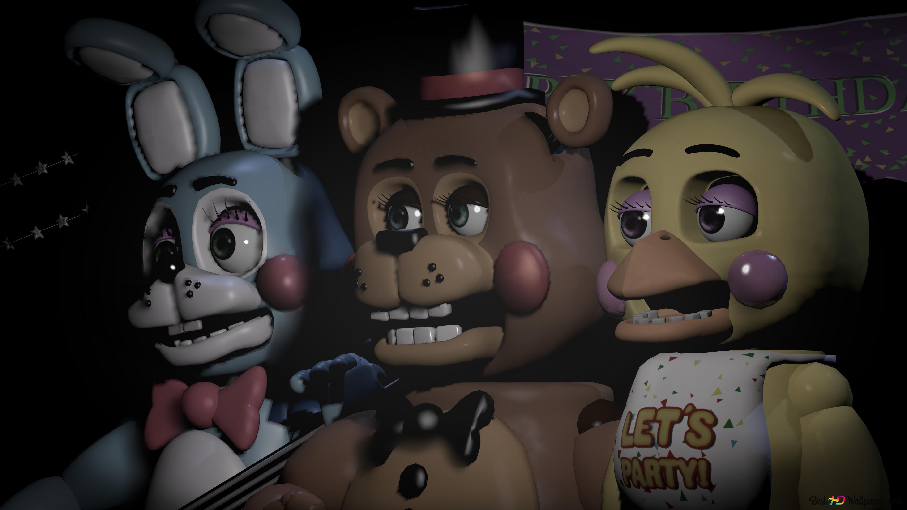 Toy Bonnie, Freddy, Chica of Five Nights at Freddy's Sister Location 4K wallpaper download