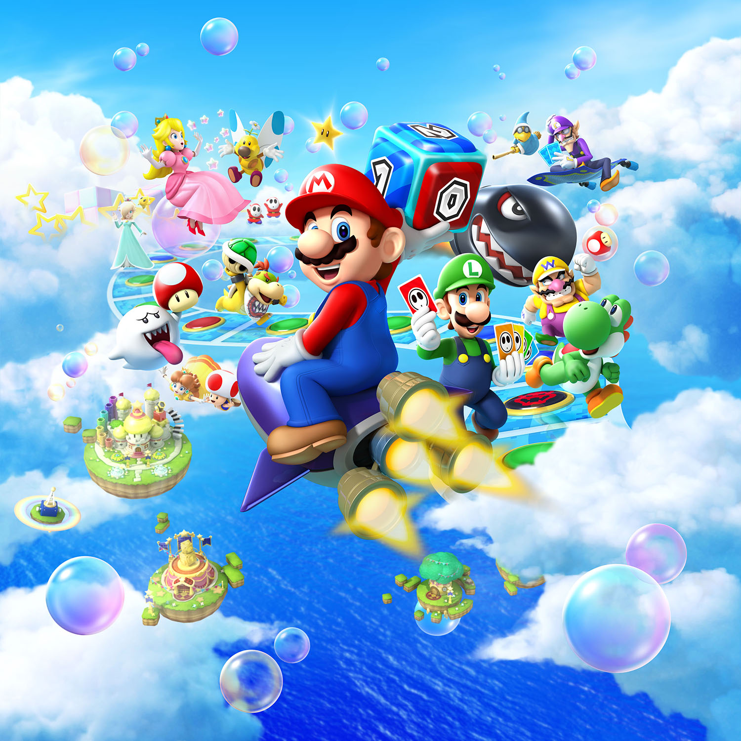 Beautiful New Artwork for Mario Party: Island Tour Party Legacy